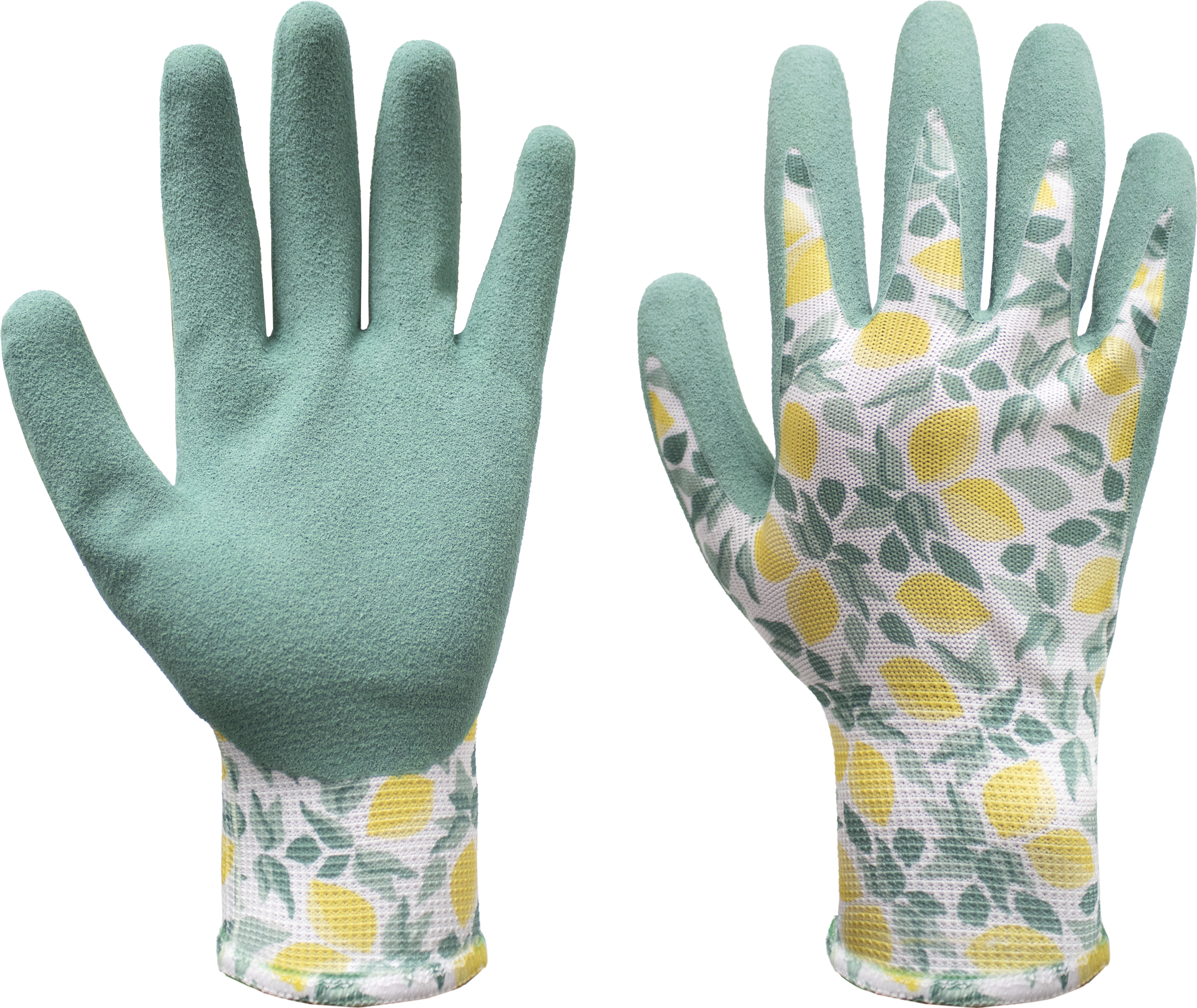 Trädgårdshandske nitril citron