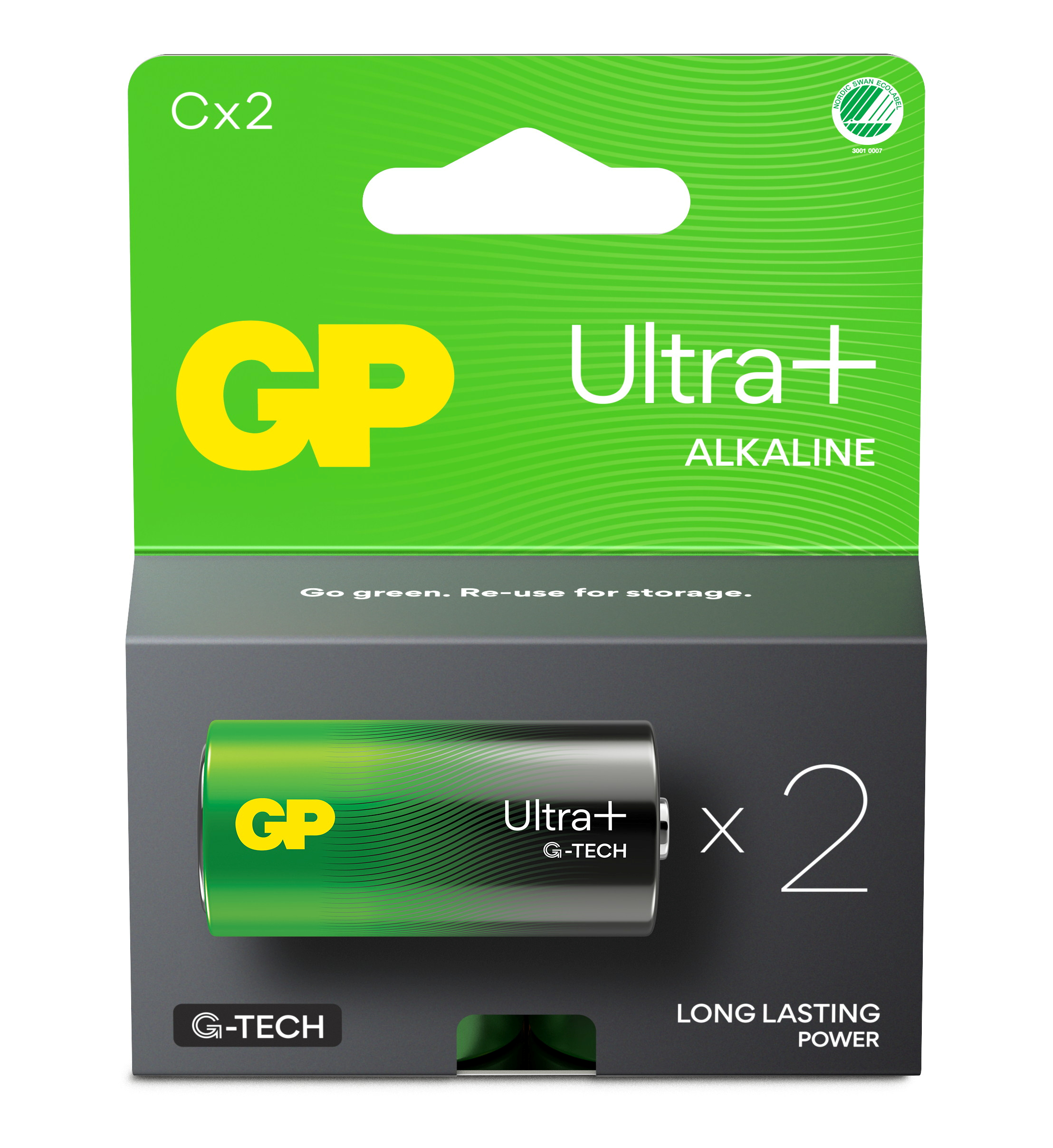 Batterier GP Ultra Plus Alkaline C/LR14