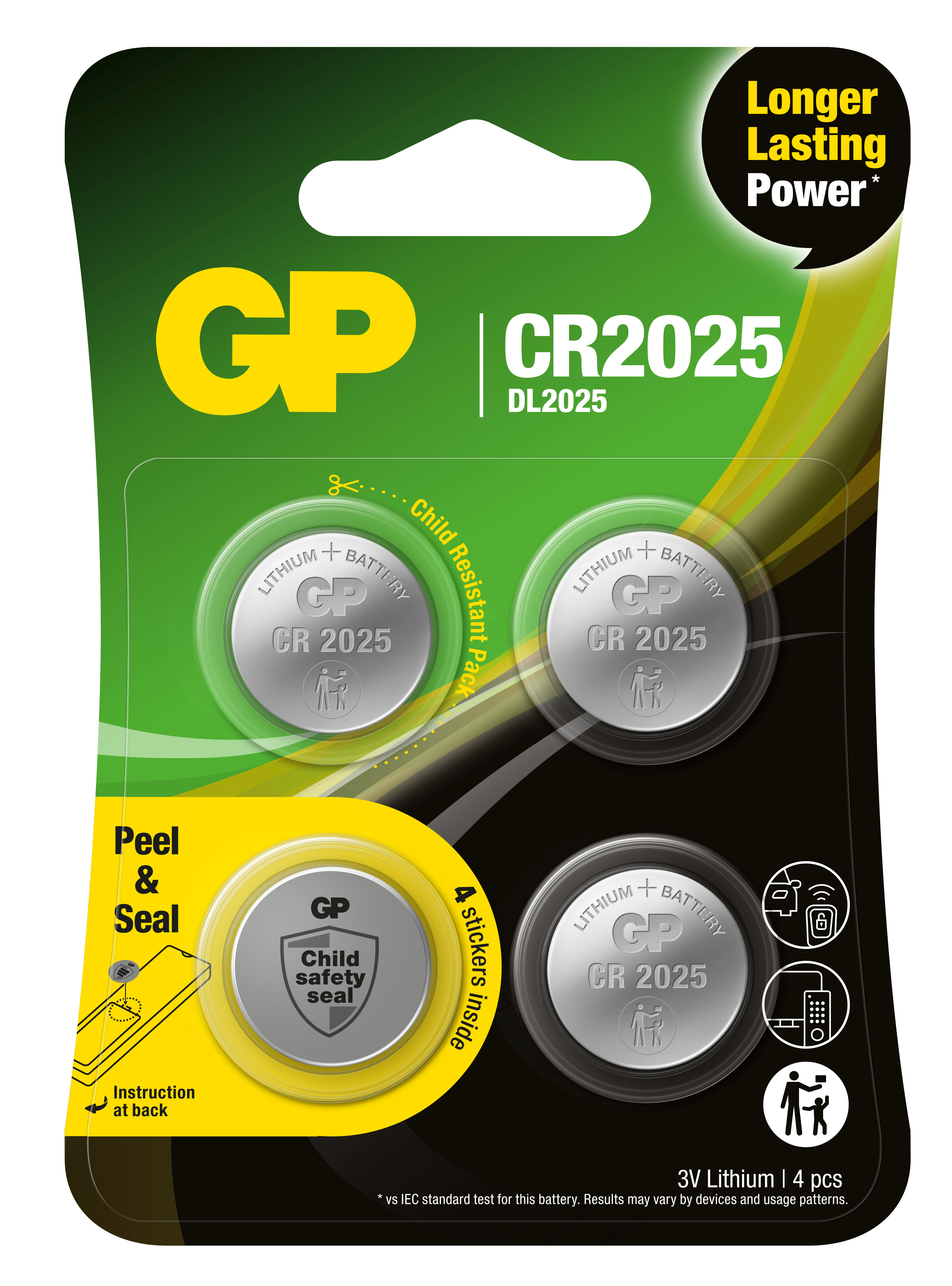 Batterier GP CR2025