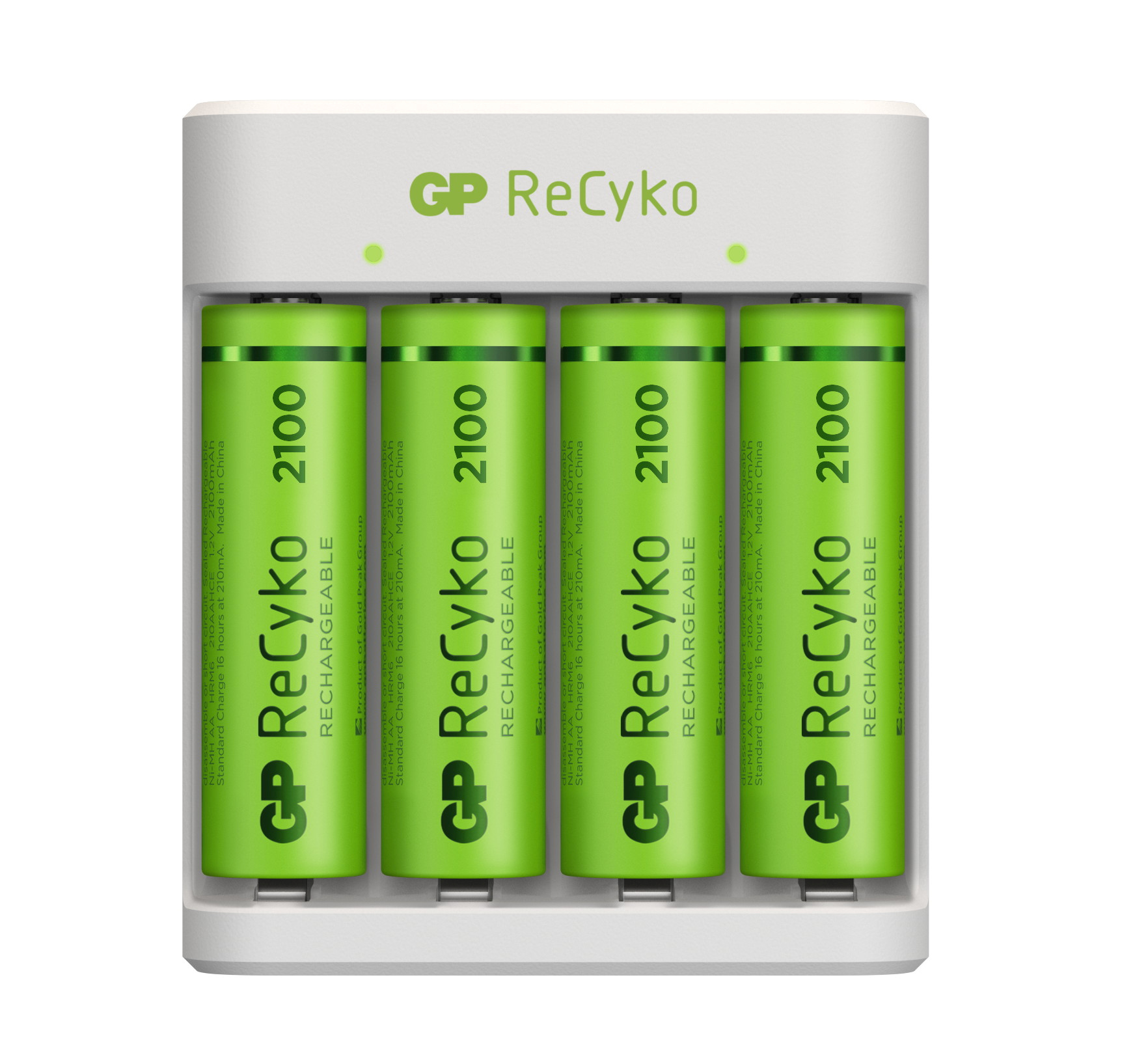 Laddare inkl batterier Recyko AA