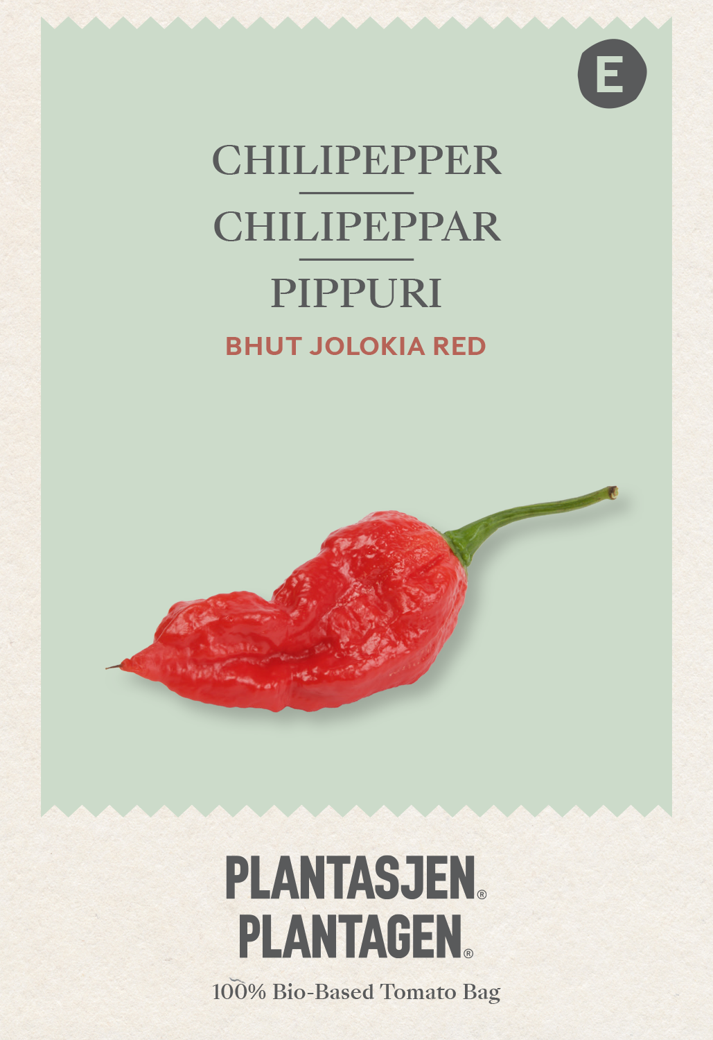 Chilipeppar Bhut Jolokia red