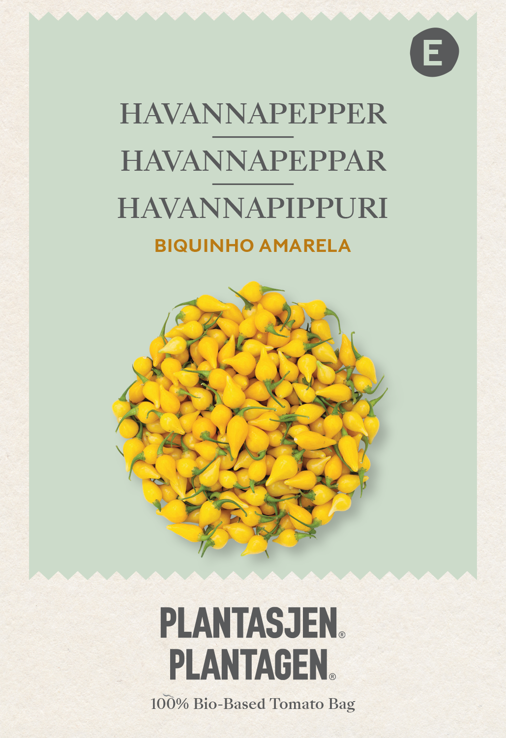 Havanna peppar Biquinho Amarela