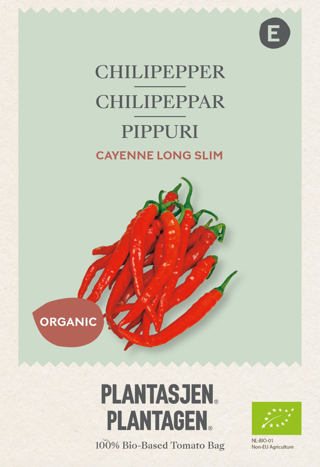 Cayenne chilipeppar långsmal - Ekologisk