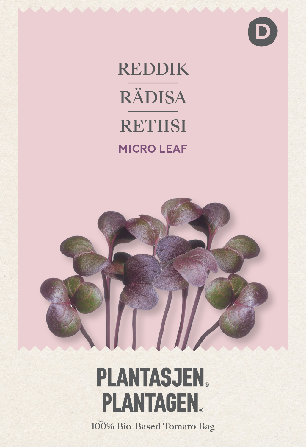 Mikrogrønt Reddik ‘Daikon Red’