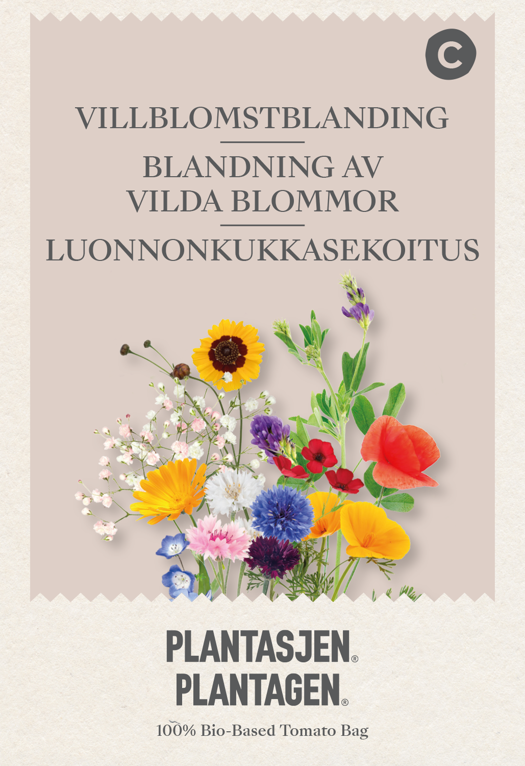 Blandning av vilda blommor