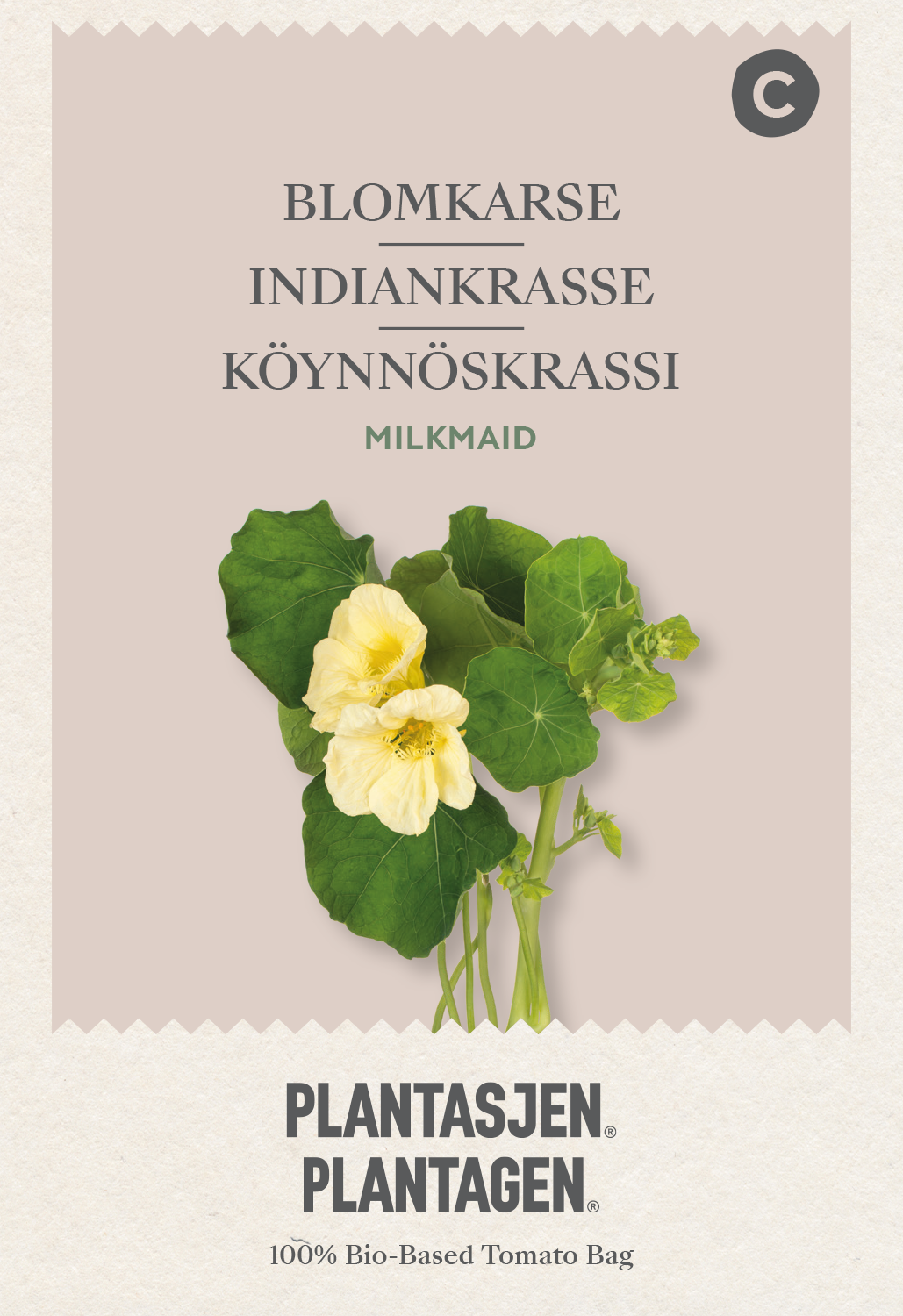 Tropaeolum majus Milkmaid - 2,5 g