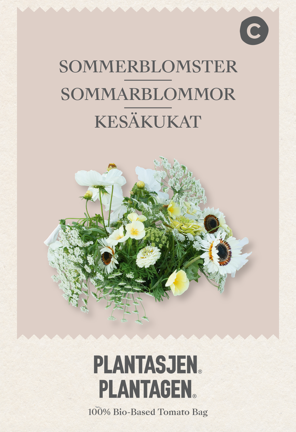 Sommarblommor vita nyanser - 1 g