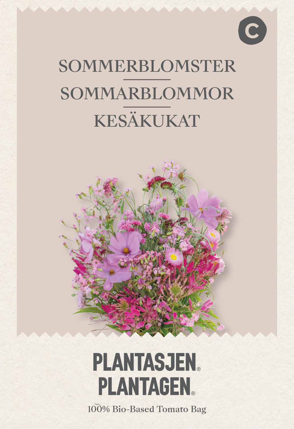 Sommarblommor i rosa nyanser - 1 g