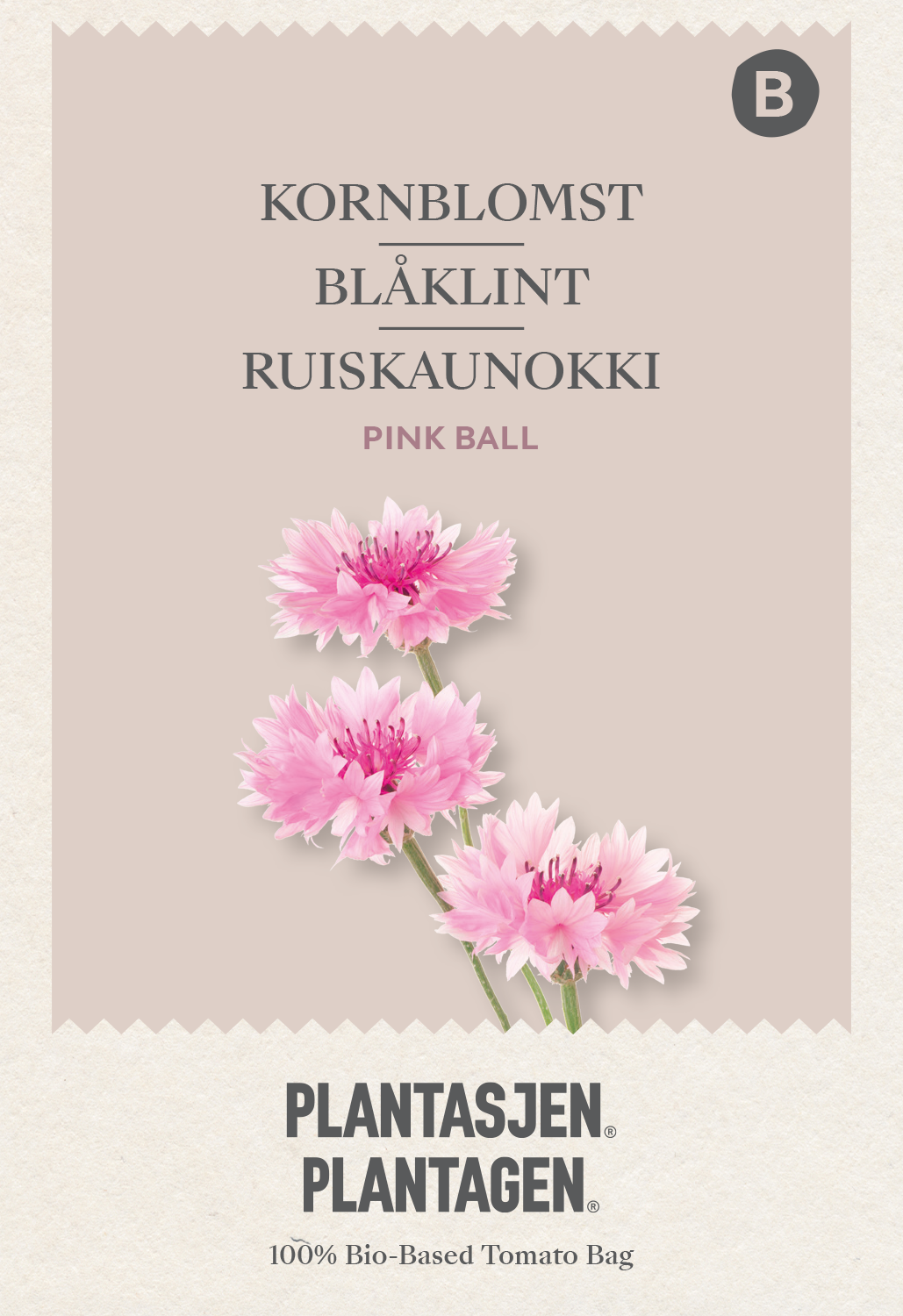 Kornblomst Pink Ball