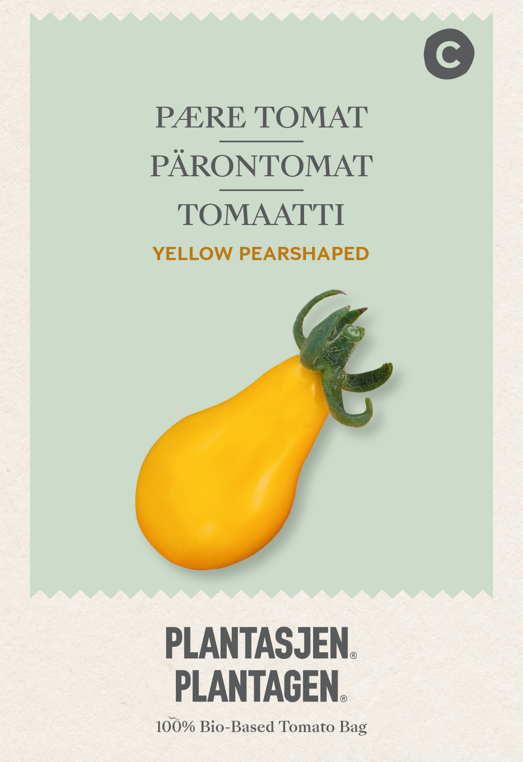 Pärontomat Yellow Pearshaped