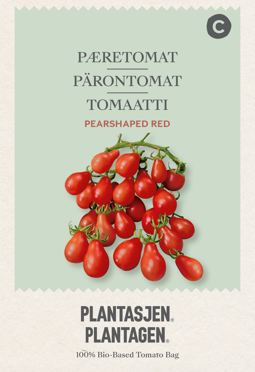 Pärontomat Pearshaped red
