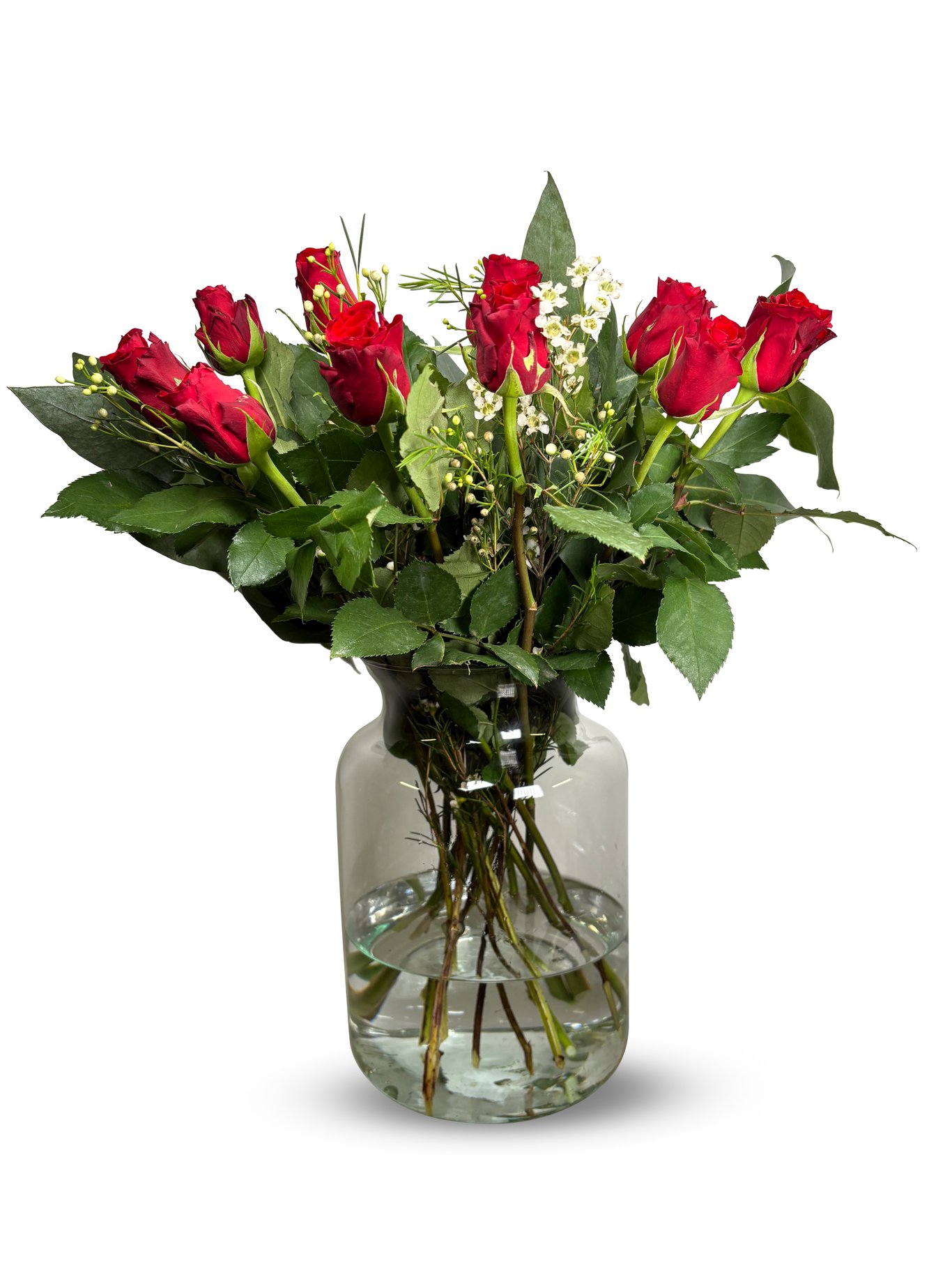 Bukett med røde roser | Plantasjen