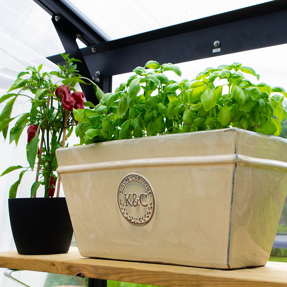 K&C ceramic planter L45 sand