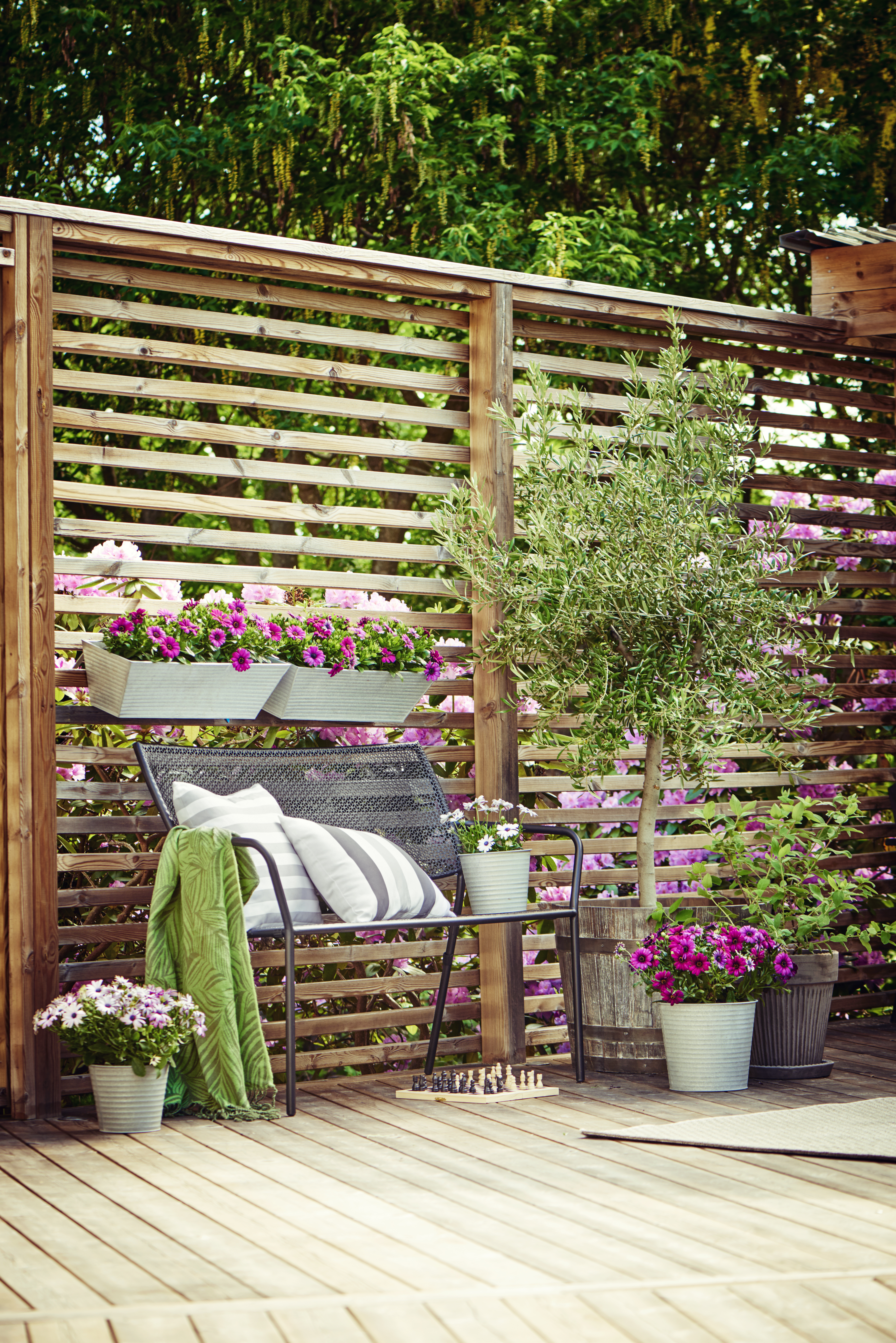 Crewe pot zinc D26 grey