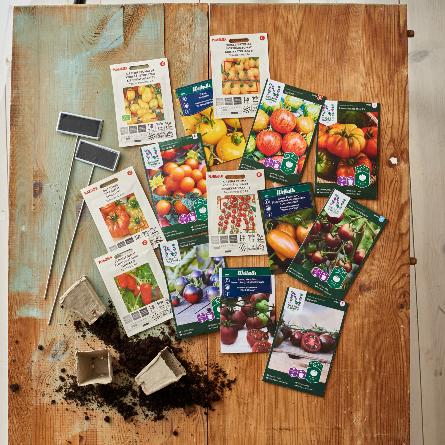 Växtetikett Tyra med griffeltavla