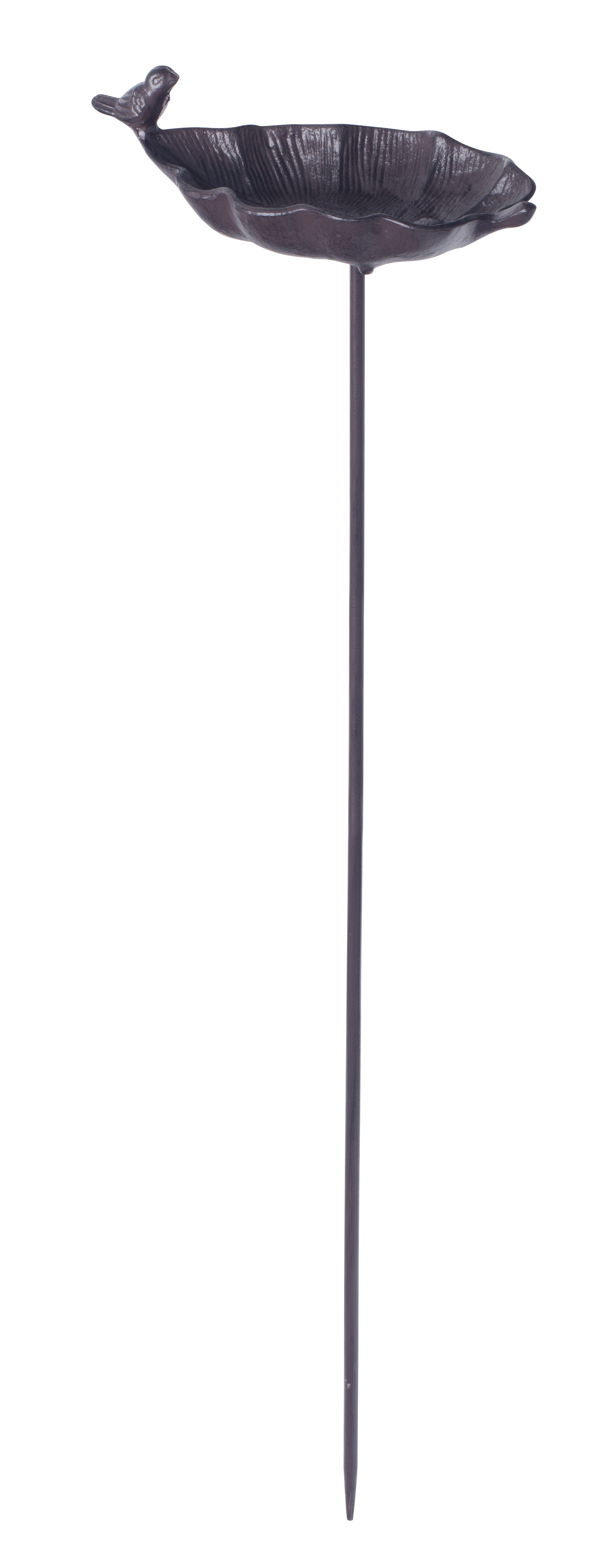 Bird bath leaf stick H85 brown