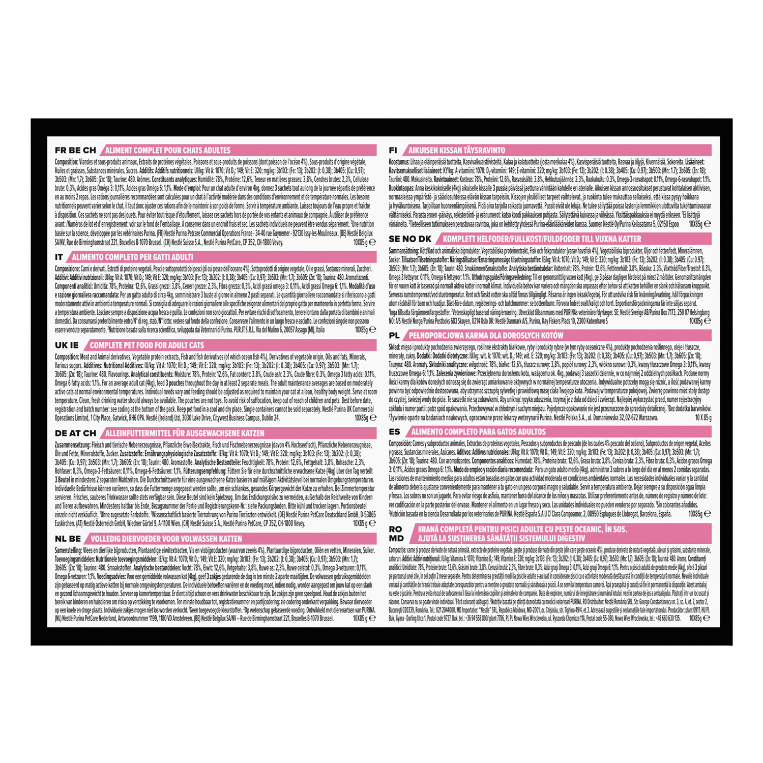 PP Delicate Cat Ocean Fish 10-p 850g