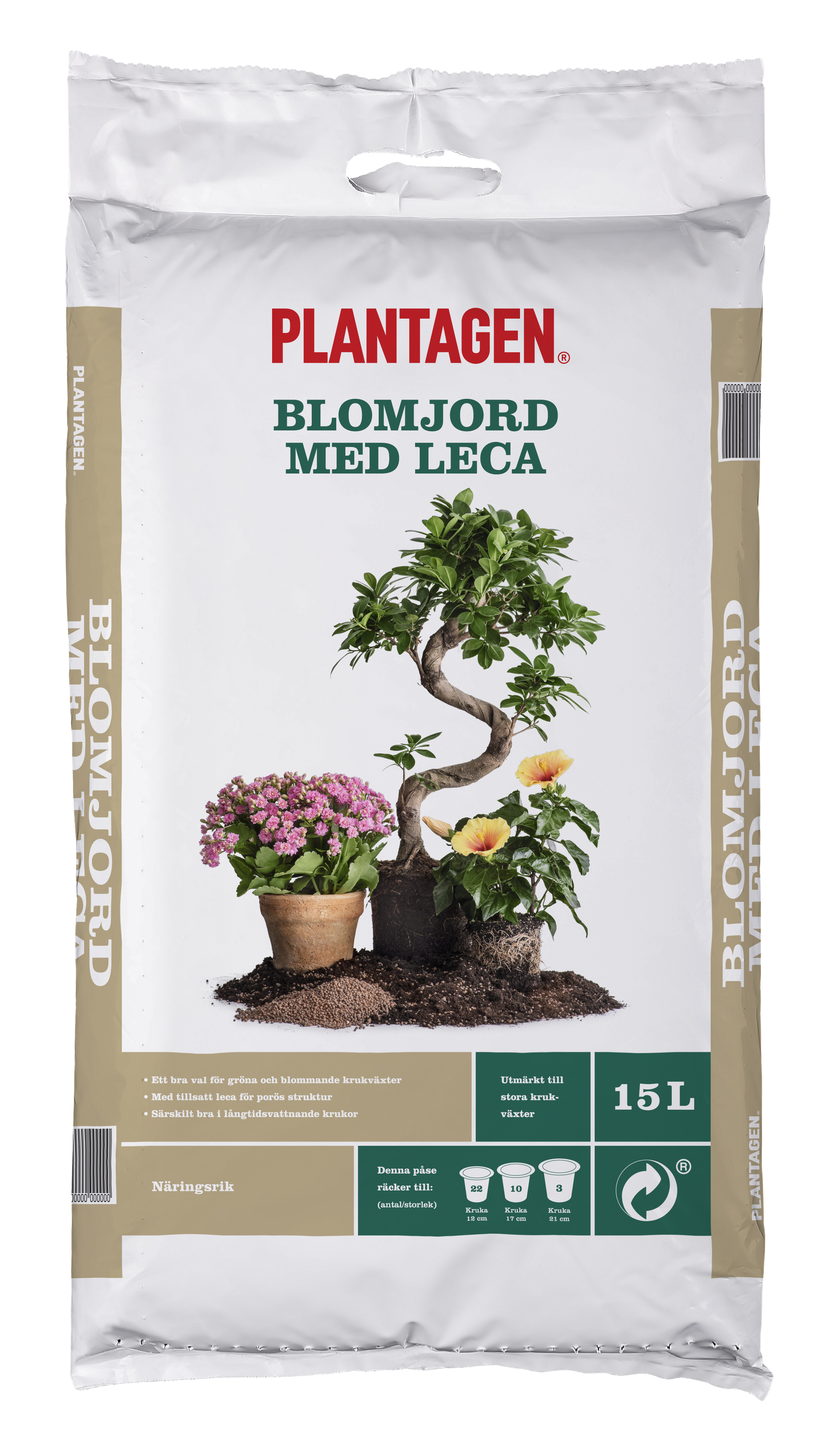 Blomjord med leca