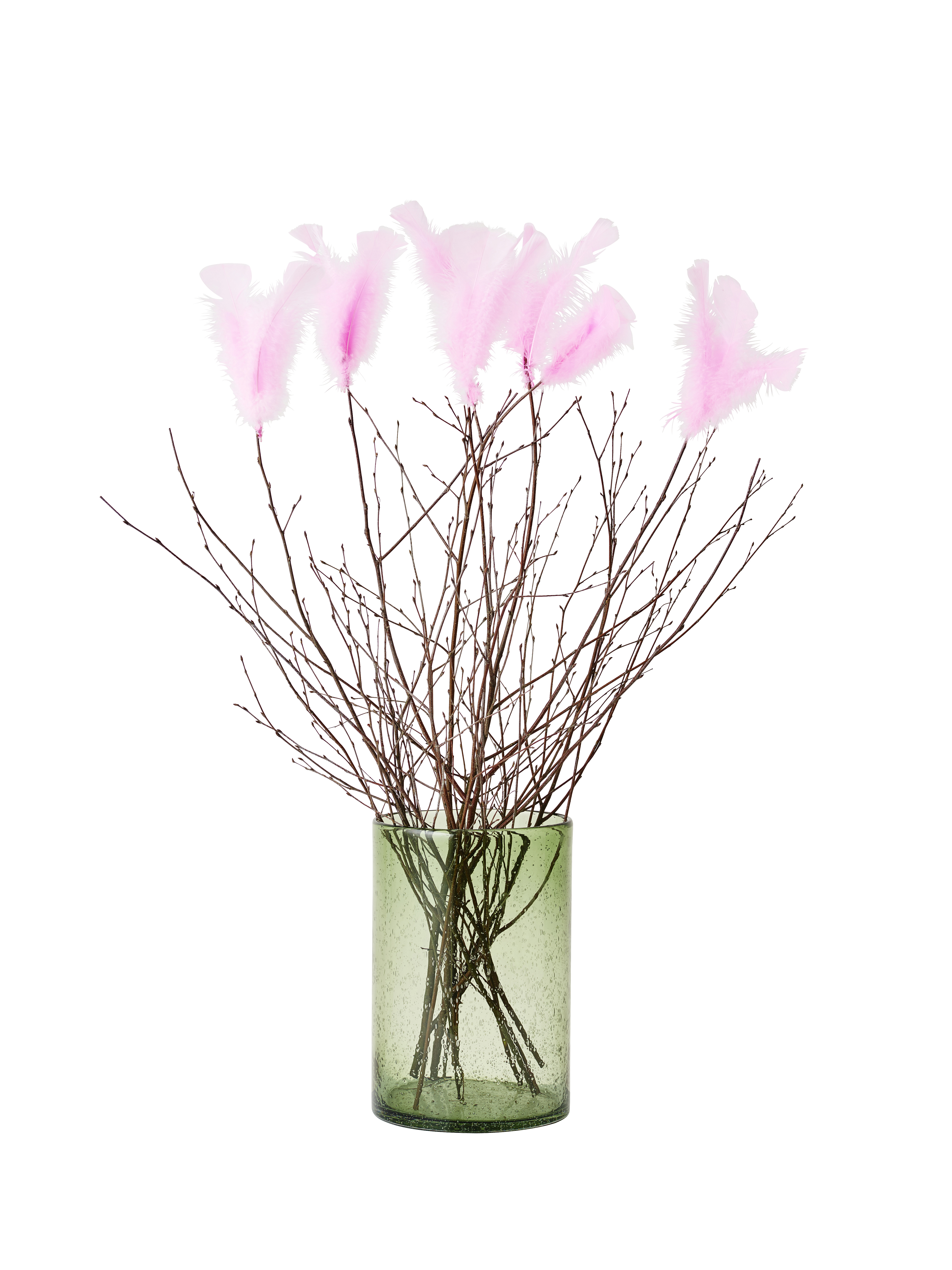 Påskris med fjädrar