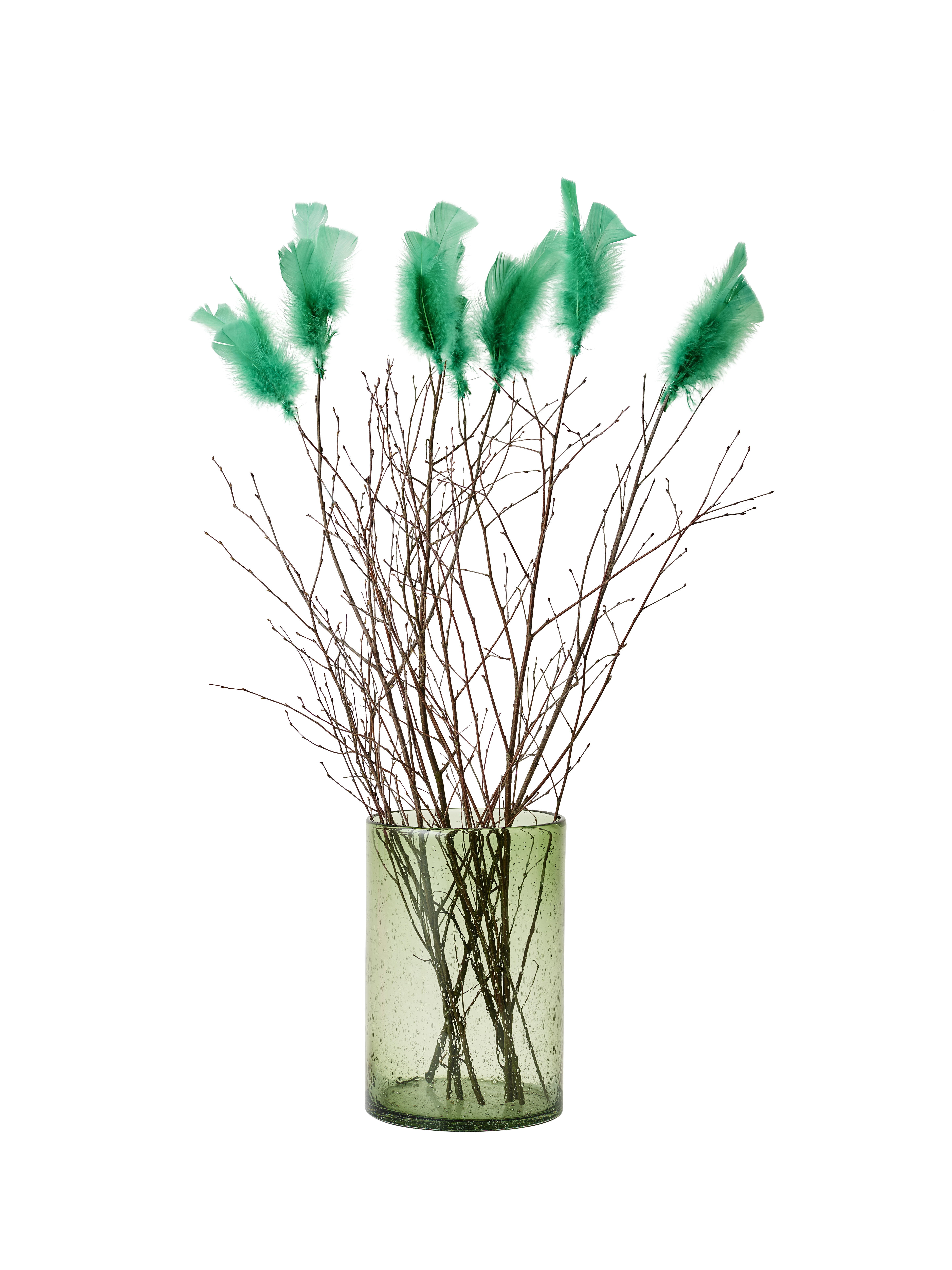 Påskris med fjädrar