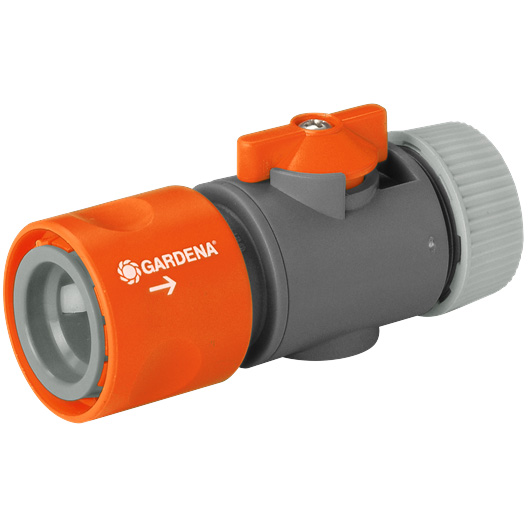 Snabbkontakt med ventil 1/2" Gardena
