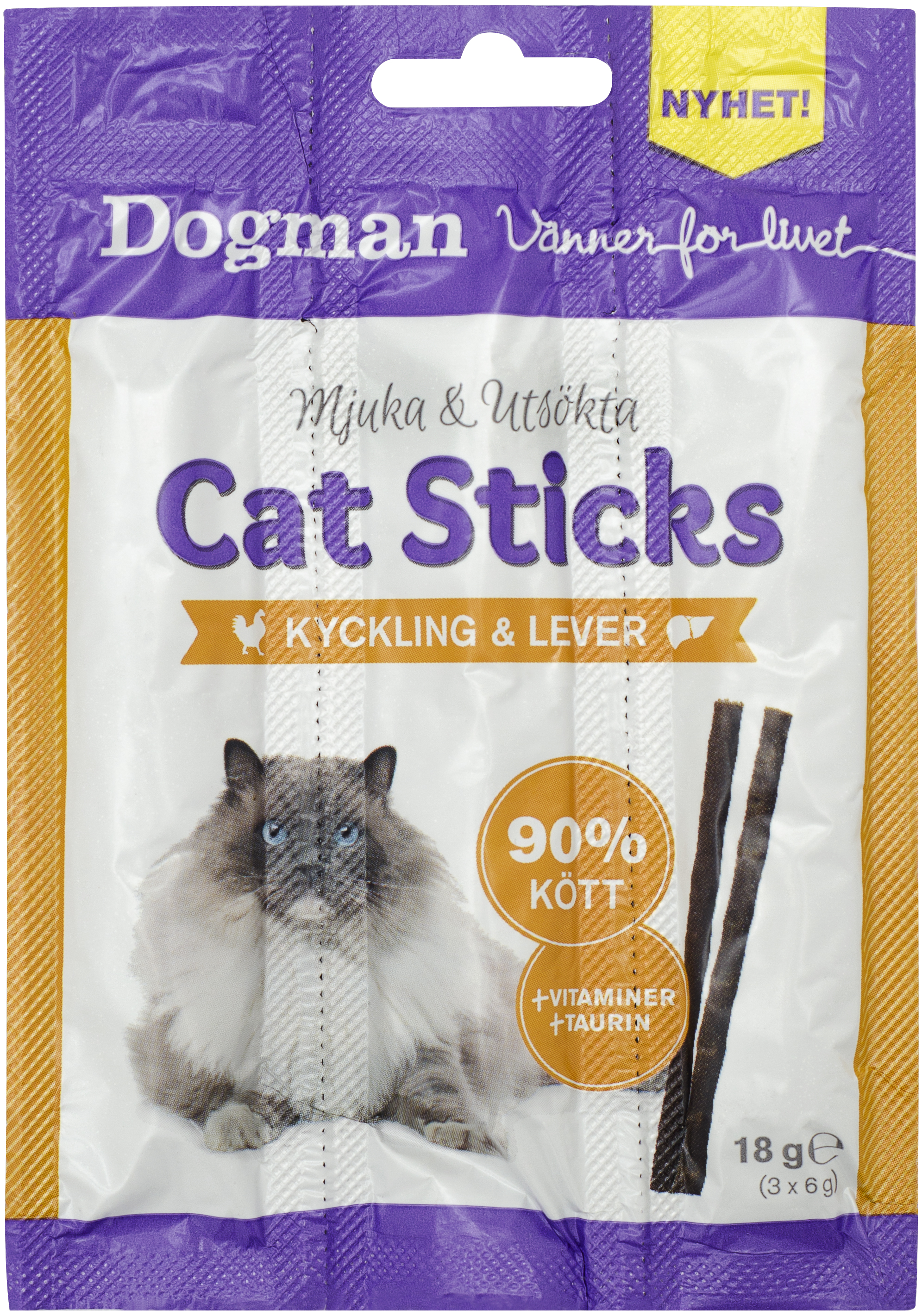 Dogman Cat sticks Kylling/lever