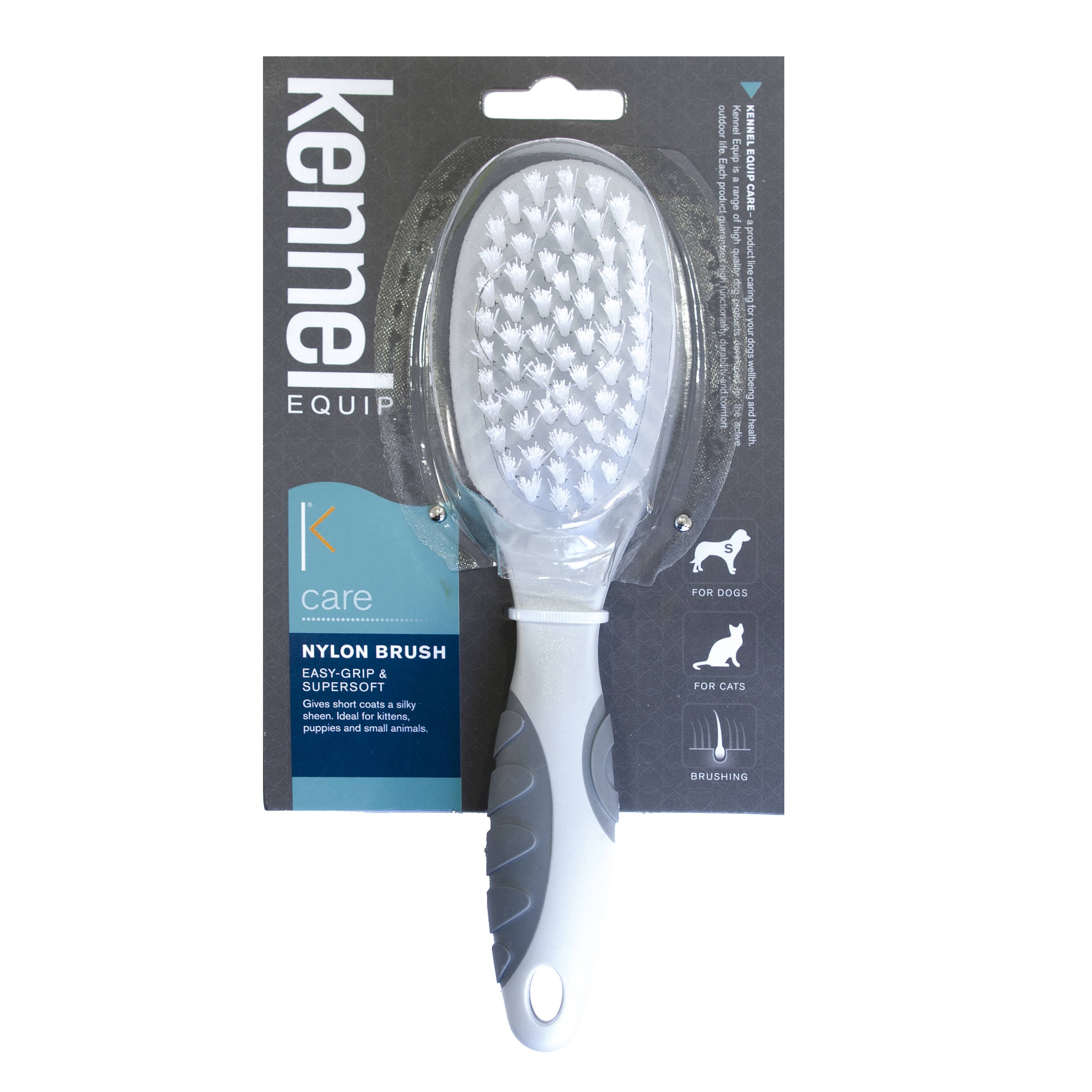 Kennel Equip Care Supersoft nylon brush S 20,5cm