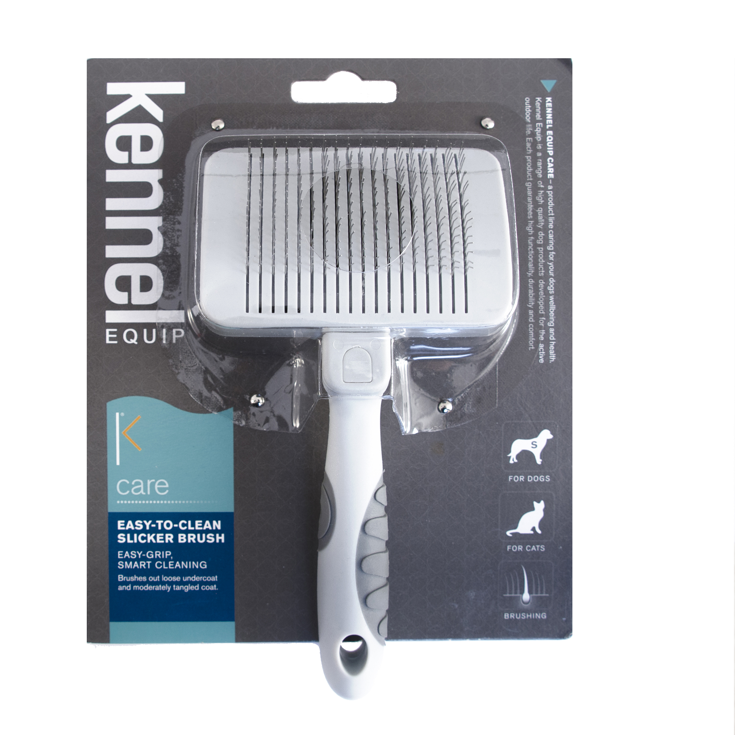 Kennel Equip Care Easy-to-clean slicker brush S