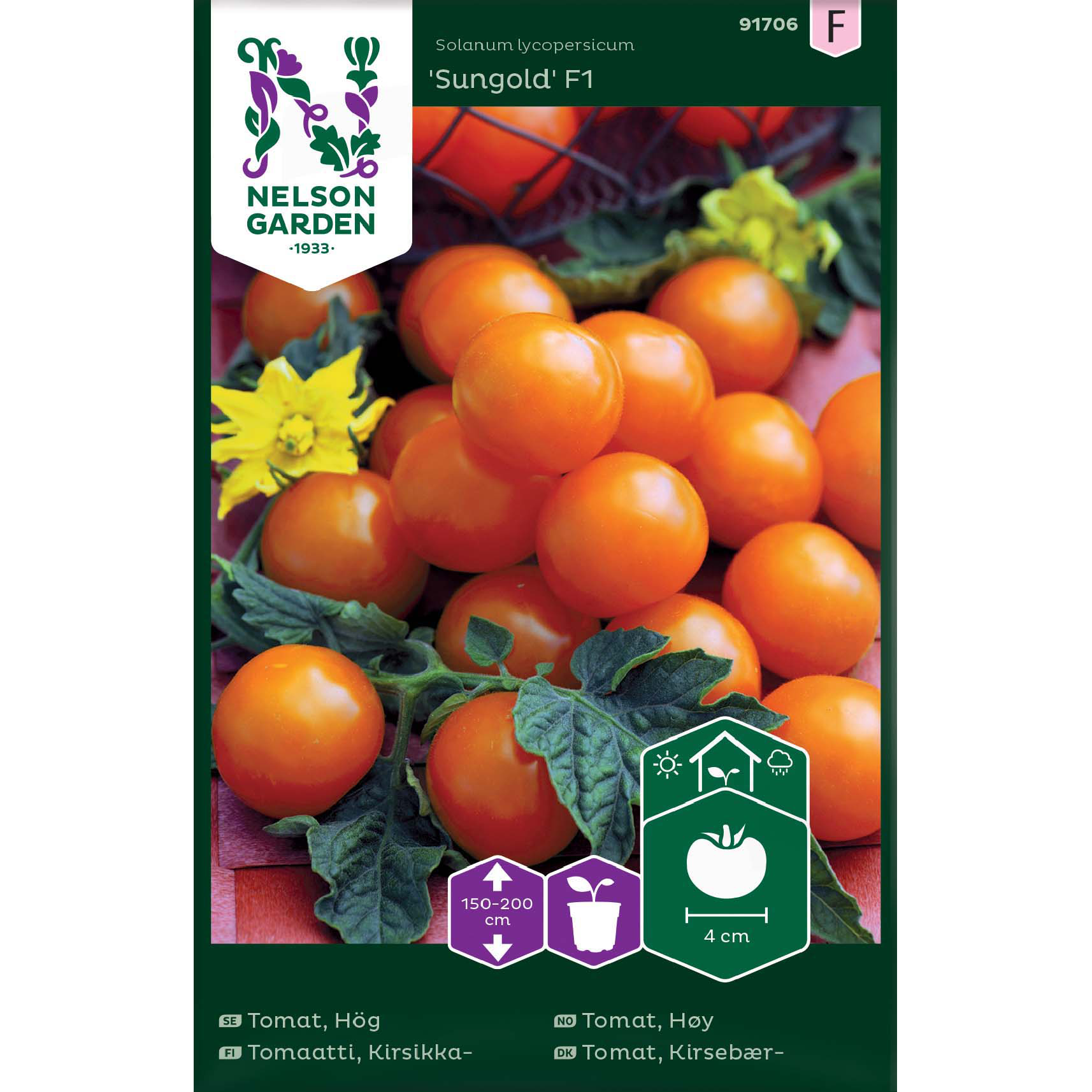 Tomat, Körsb.-, Sungold F1