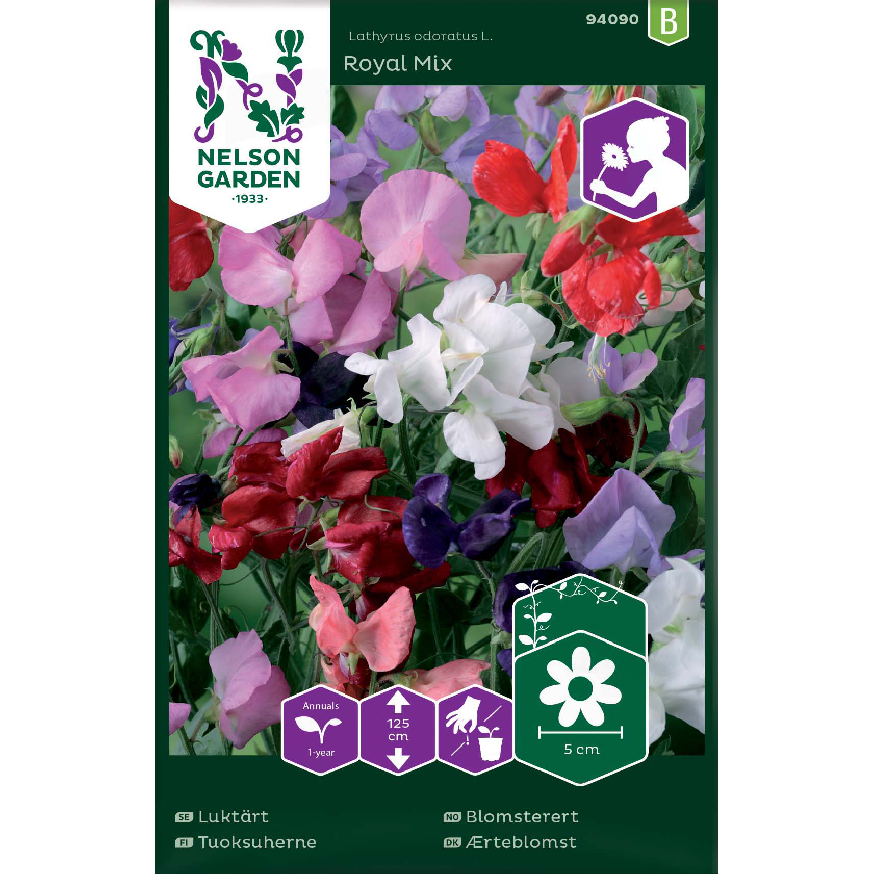 Luktärt, Royal, bl.färger.