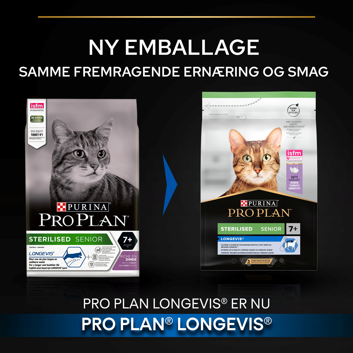 PRO PLAN® Sterilised Senior 7+ Longevis 3kg