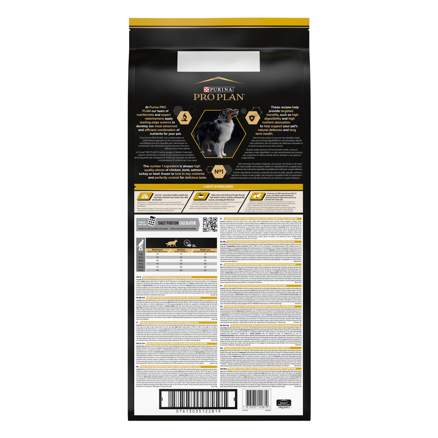 PRO PLAN® All Sizes Adult - Light Sterilised 14kg