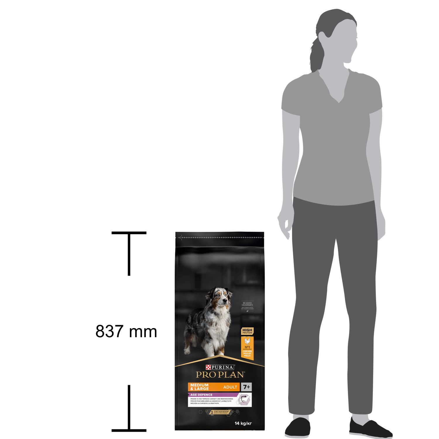 PRO PLAN Medium & Large ADULT 7+ - OPTIAGE 14kg