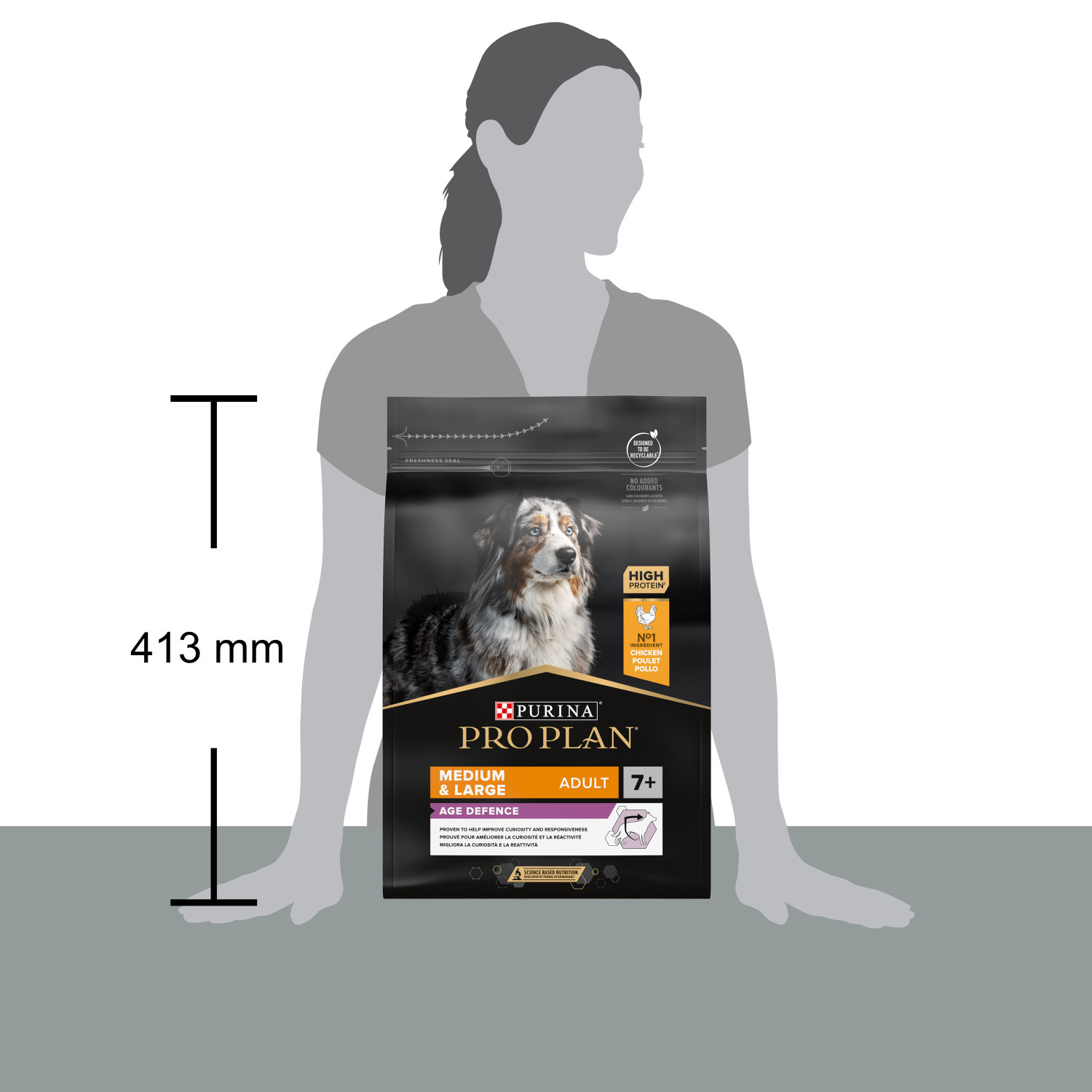 PRO PLAN® Medium & Large ADULT 7+ - Age Defence 3kg