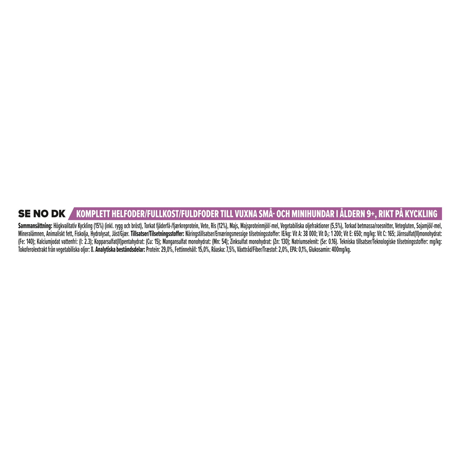 PRO PLAN® Small & Mini ADULT 9+ - Age Defence 7kg