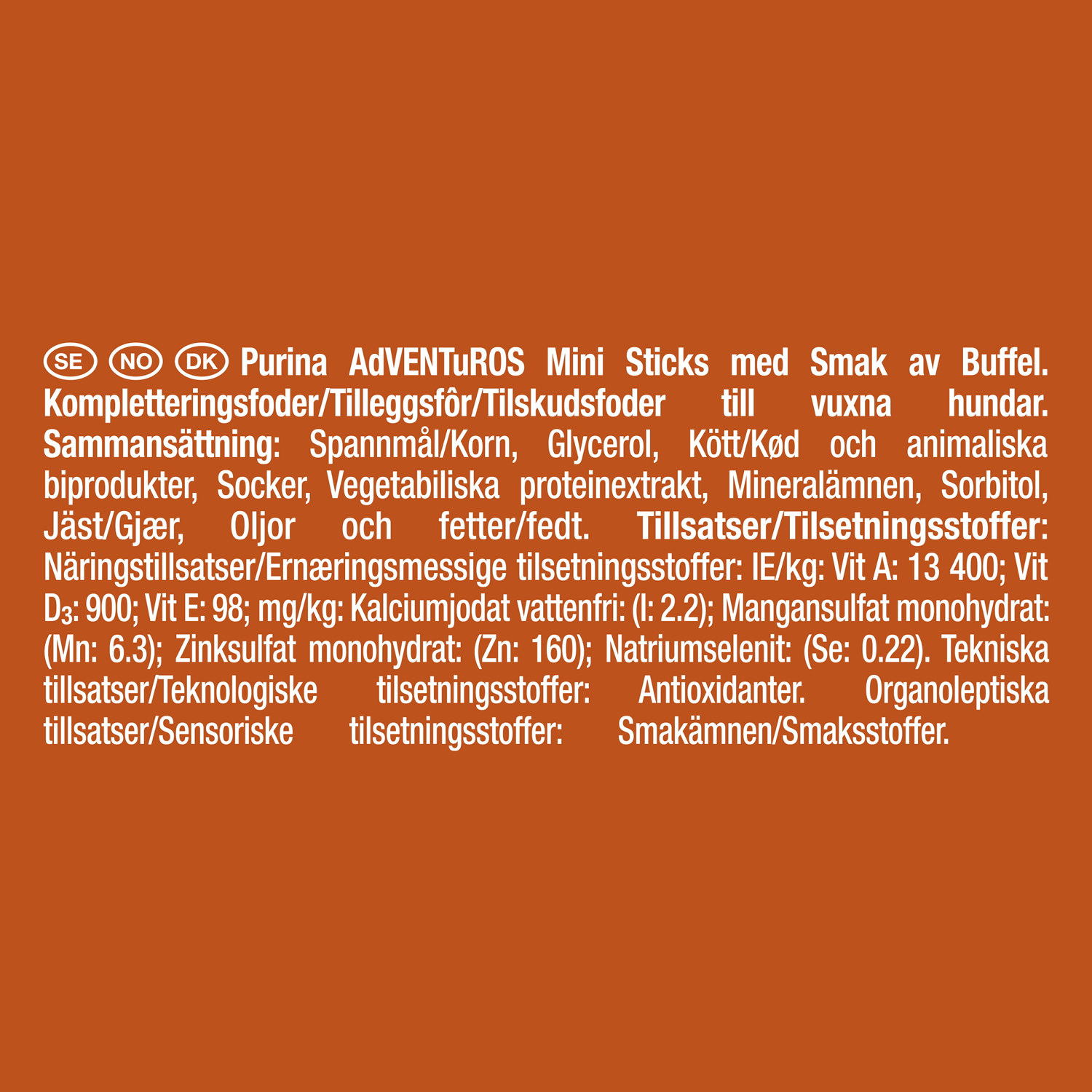 Adventuros Mini Sticks Buffalo 90g