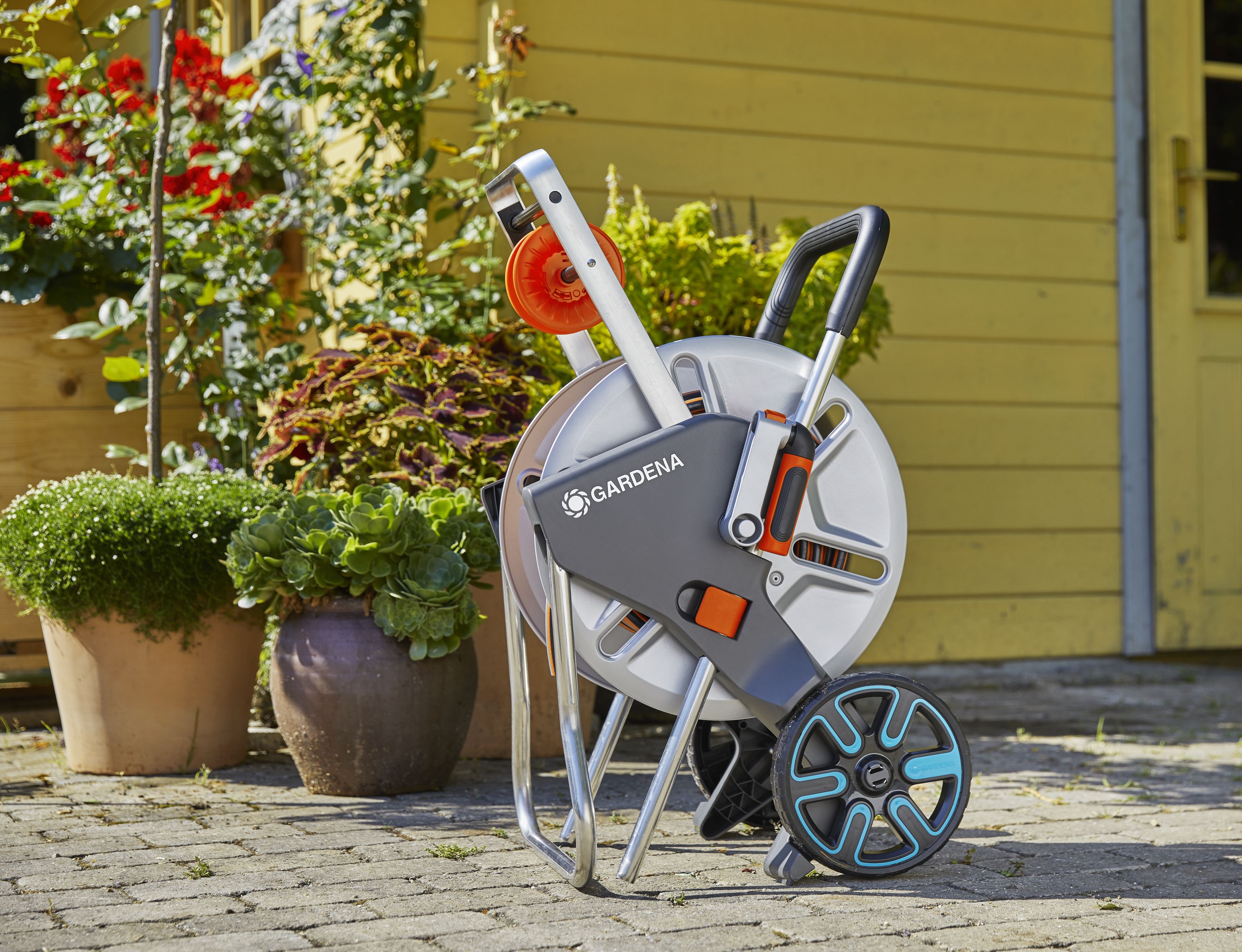 Slangvagn CleverRoll M Easy Metal Paket Gardena