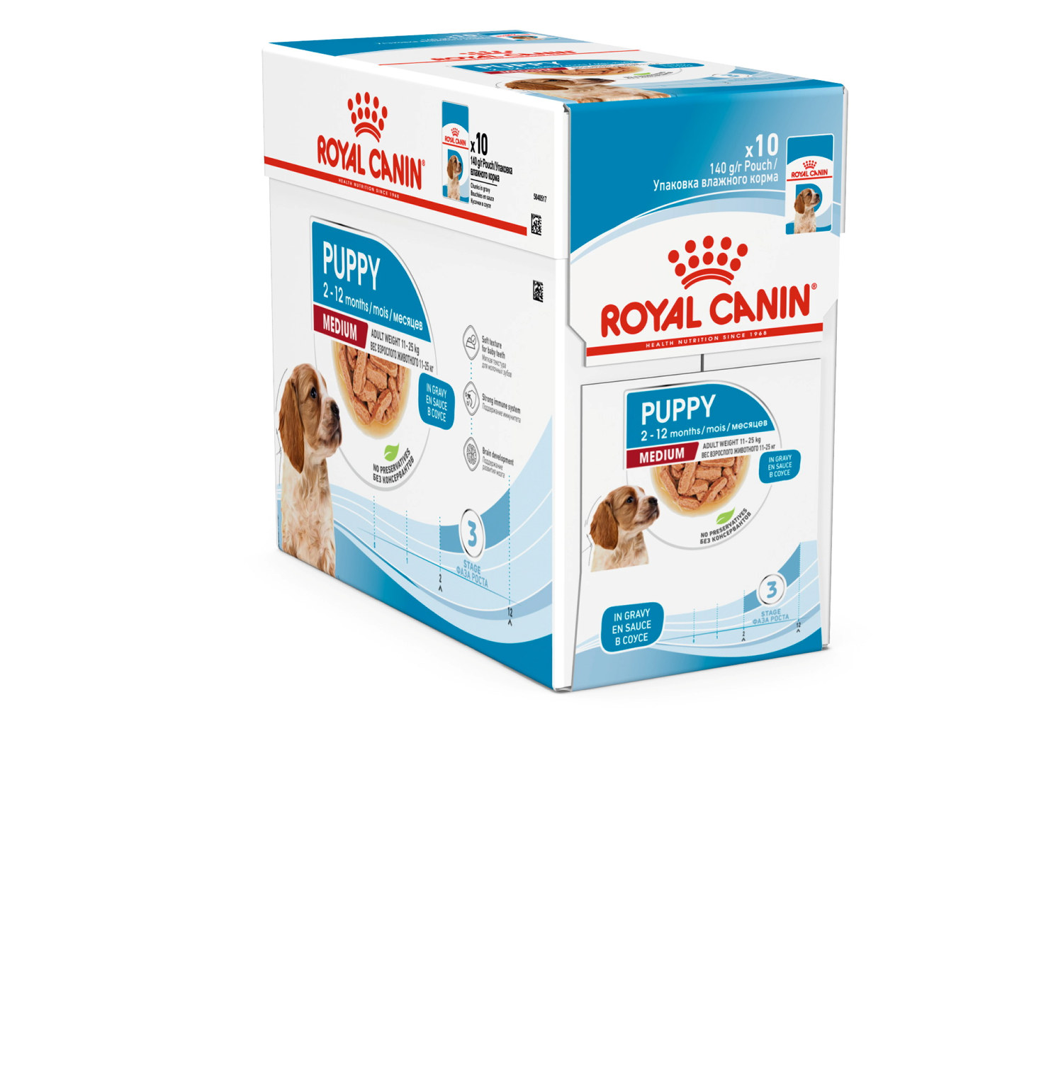 SHN Medium Puppy 10x140g