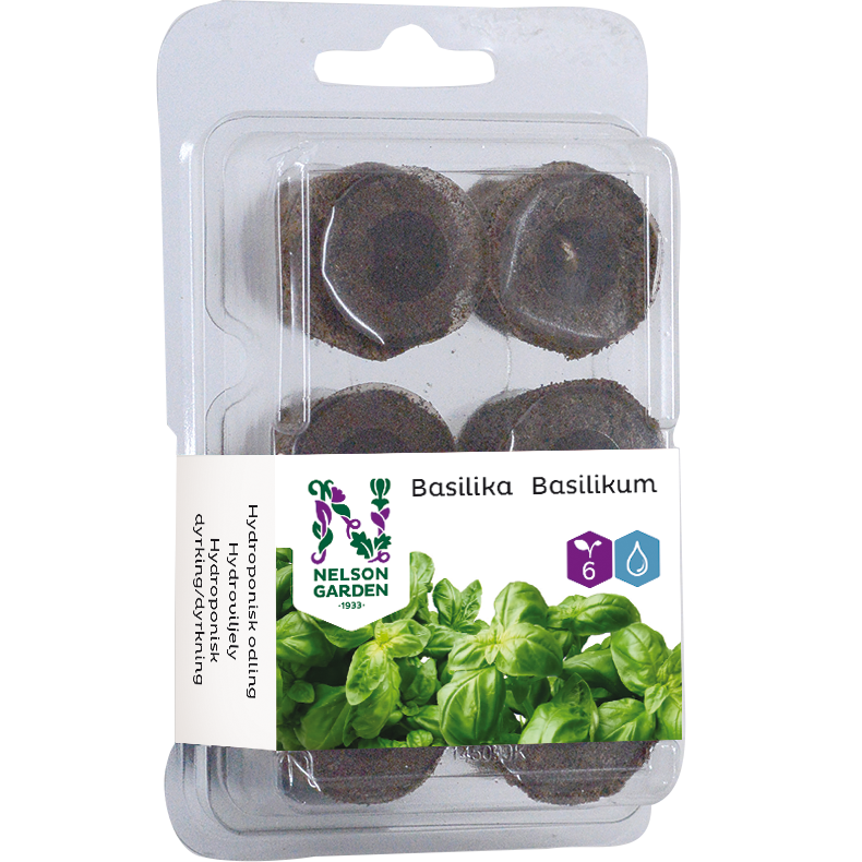 Hydroponisk planteplugg basilikum