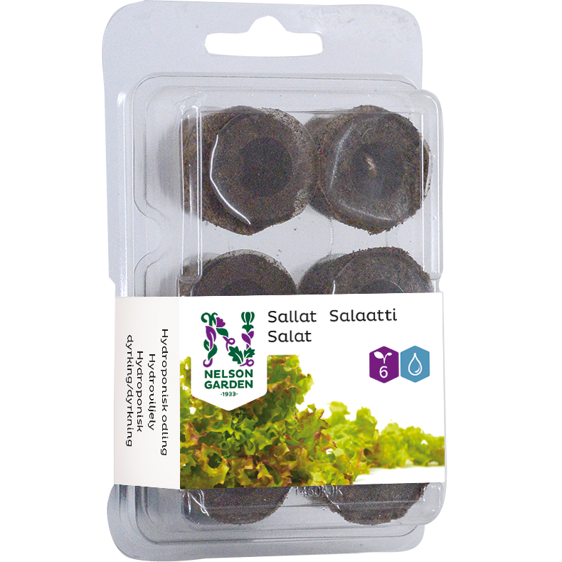 Hydroponisk odlingsplugg sallat