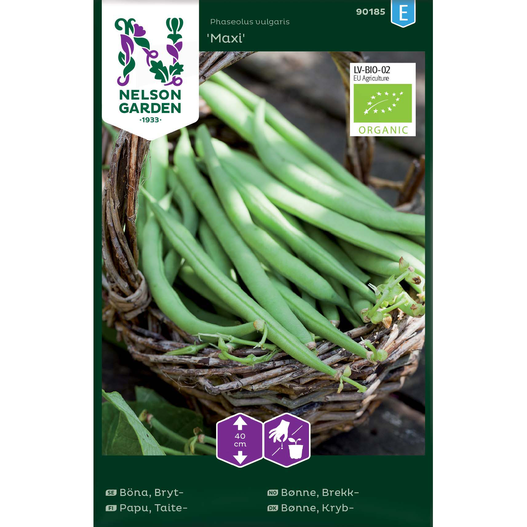 Böna, Bryt-, Maxi, Organic