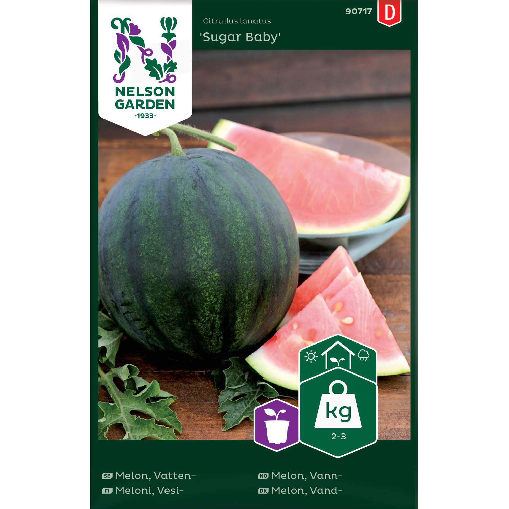 Vattenmelon 'Sugar Baby'