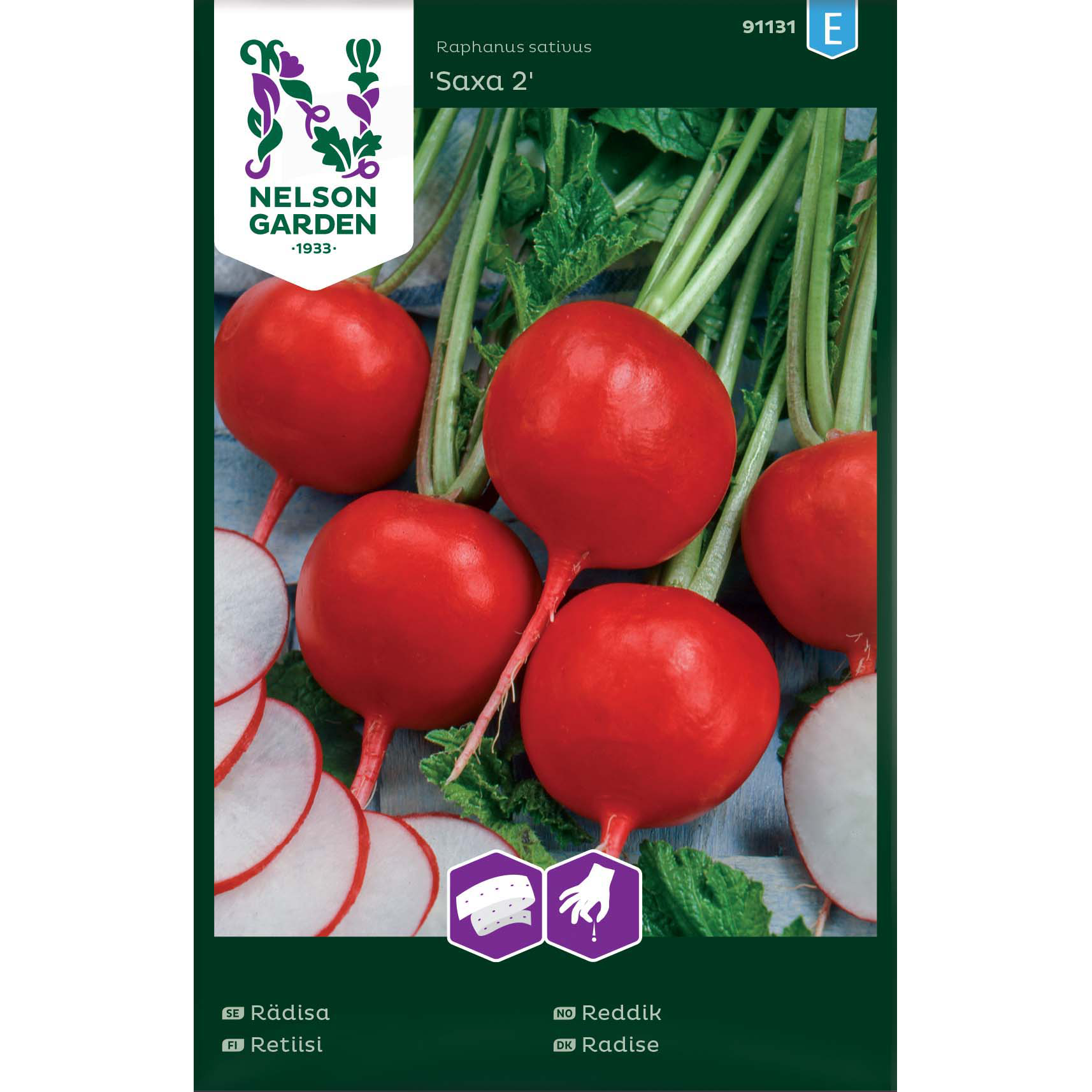 Rädisa, Saxa 2, rund, Såband