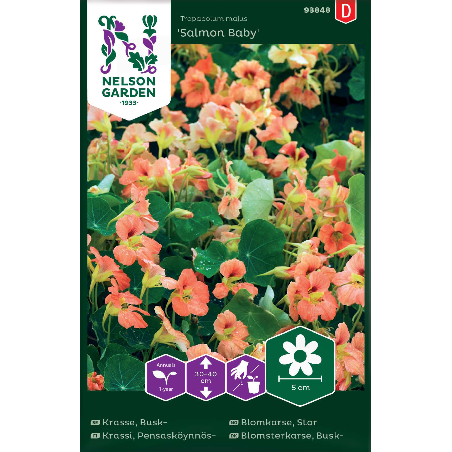 Buskkrasse / Indiankrasse 'Salmon Baby'