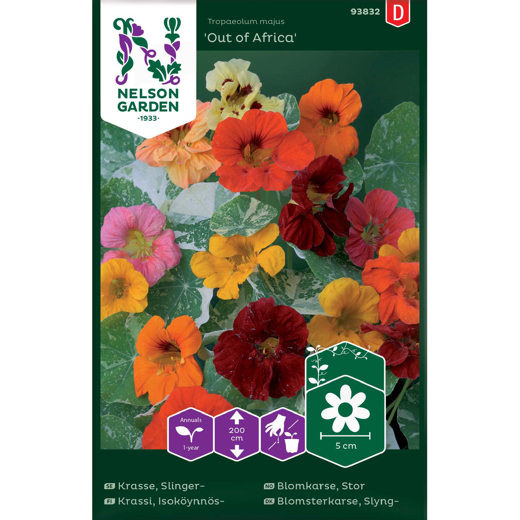 Slingerkrasse / Indiankrasse 'Out of Africa'