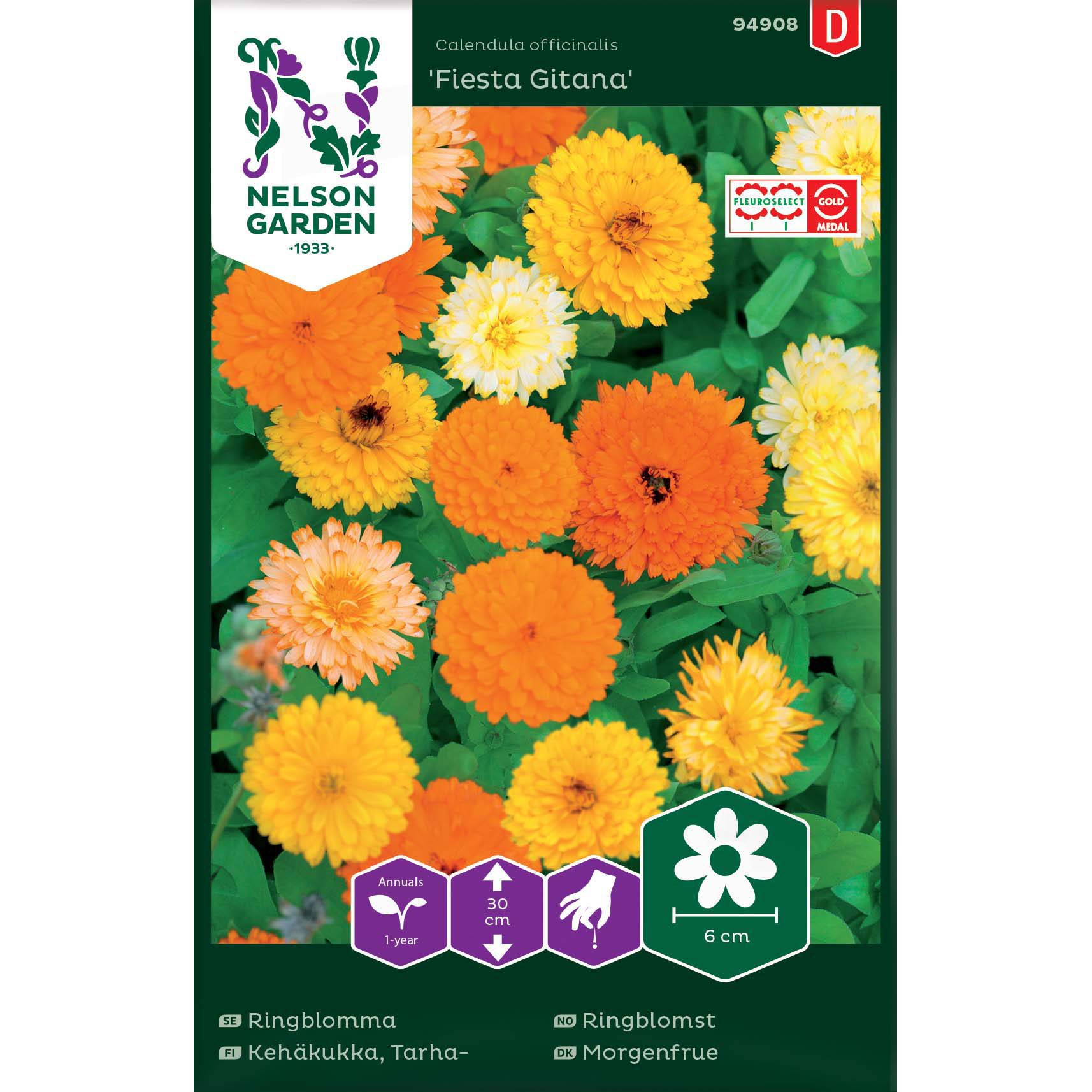 Ringblomma, Fiesta Gitana, låg