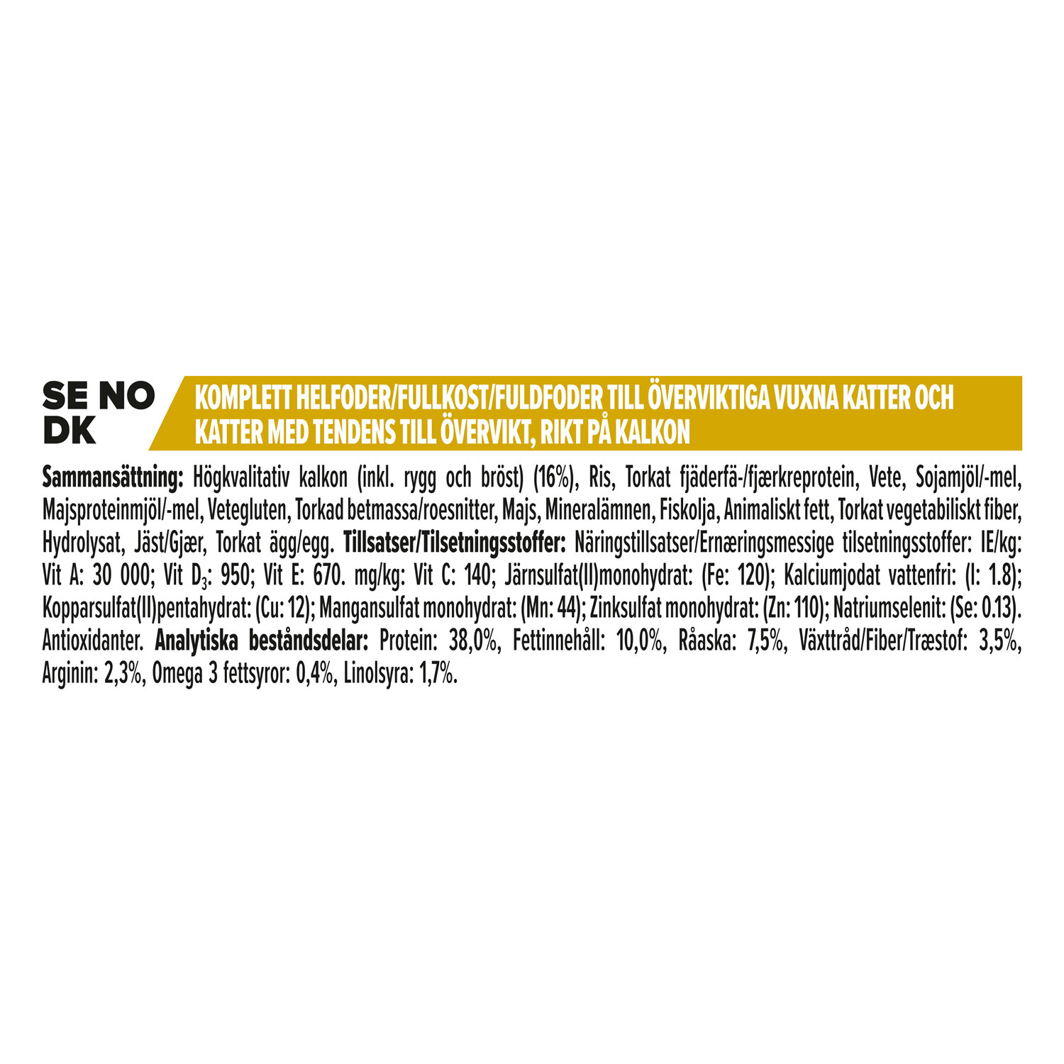 PRO PLAN® Adult Light Turkey 3kg