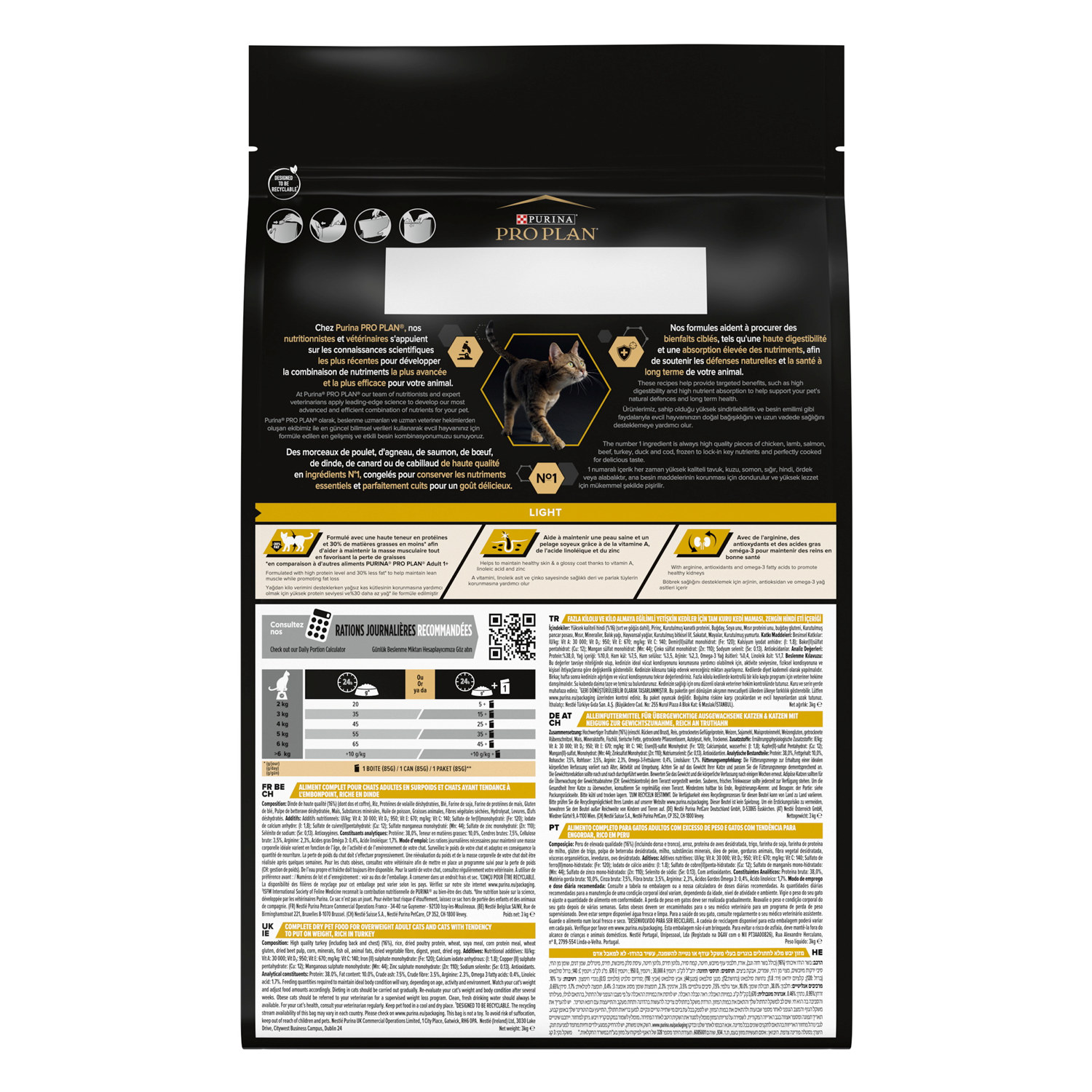 PRO PLAN® Adult Light Turkey 3kg