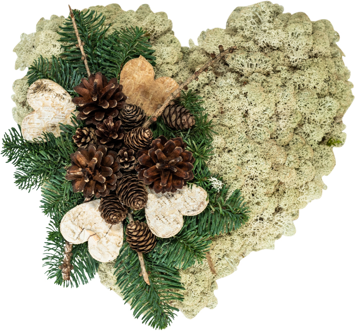 Gravdekoration Hjärta