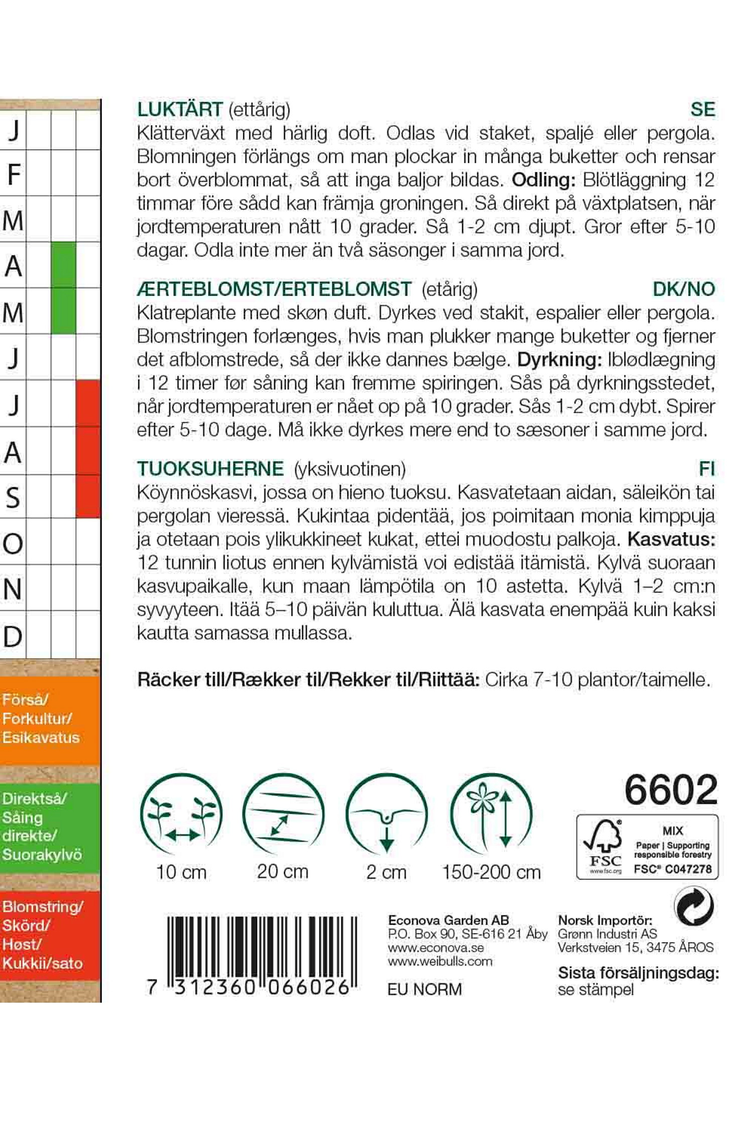 Luktärt KRAV